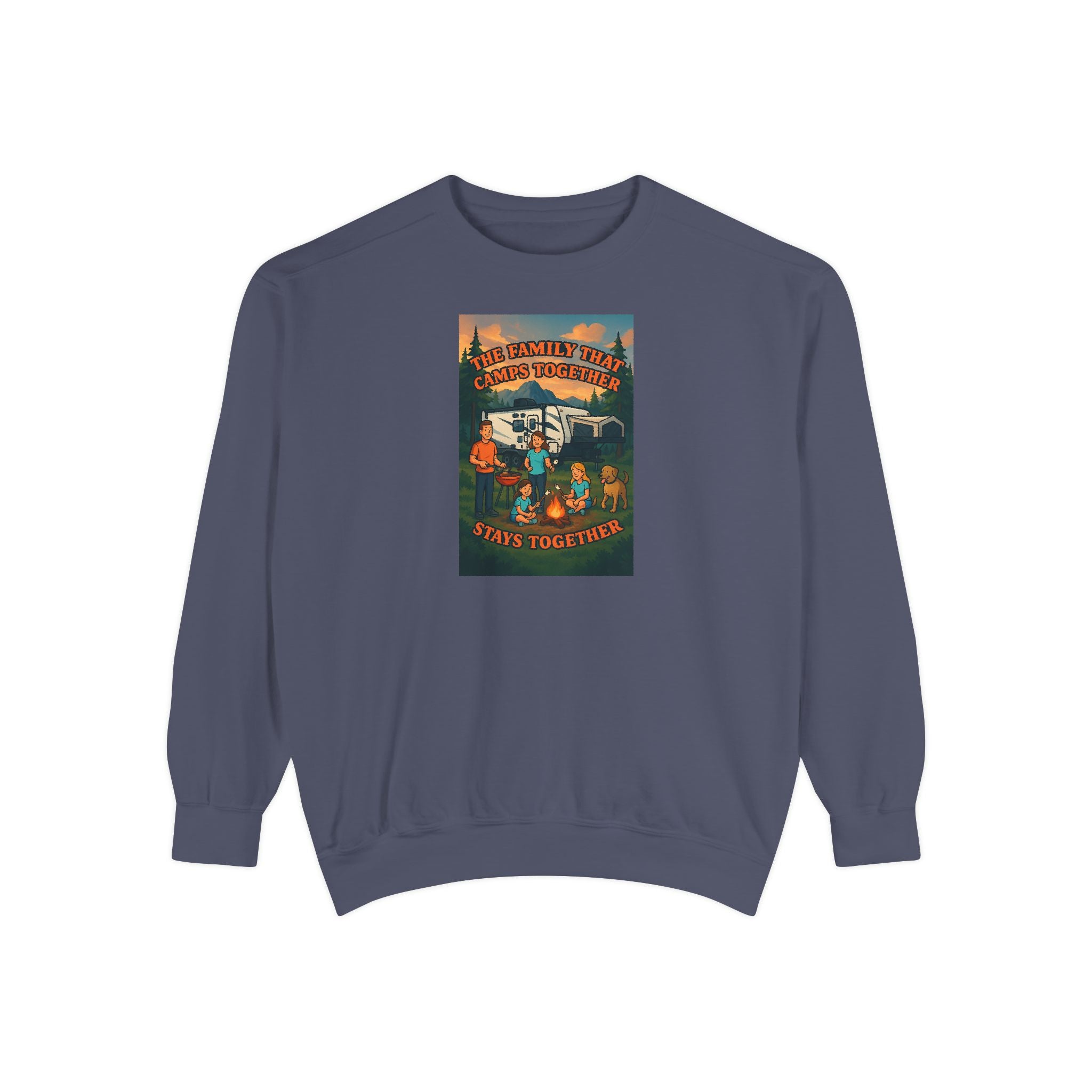 Cozy Unisex Garment-Dyed Sweatshirt with Retro Design, Perfect for Relaxing, Gift for Friends, Casual Wear, Fall Fashion, Warm Layer