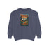 Cozy Unisex Garment-Dyed Sweatshirt with Retro Design, Perfect for Relaxing, Gift for Friends, Casual Wear, Fall Fashion, Warm Layer