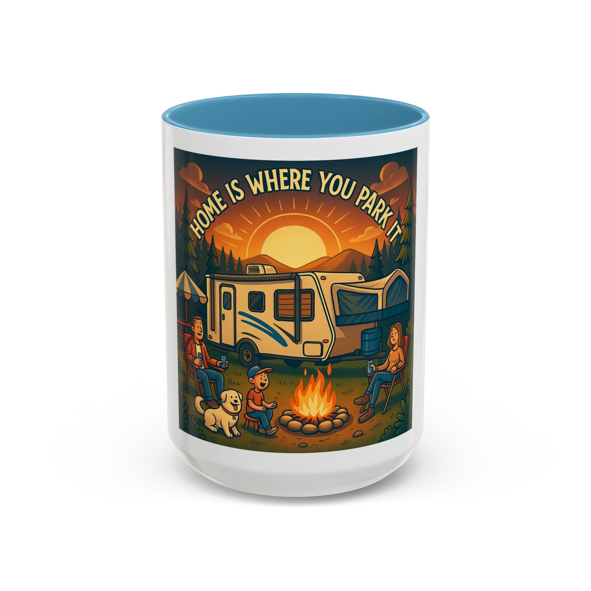 Camping Coffee Mug, Home is Where You Park It, RV Life Mug, Adventure Gift, Outdoor Enthusiast Drinkware