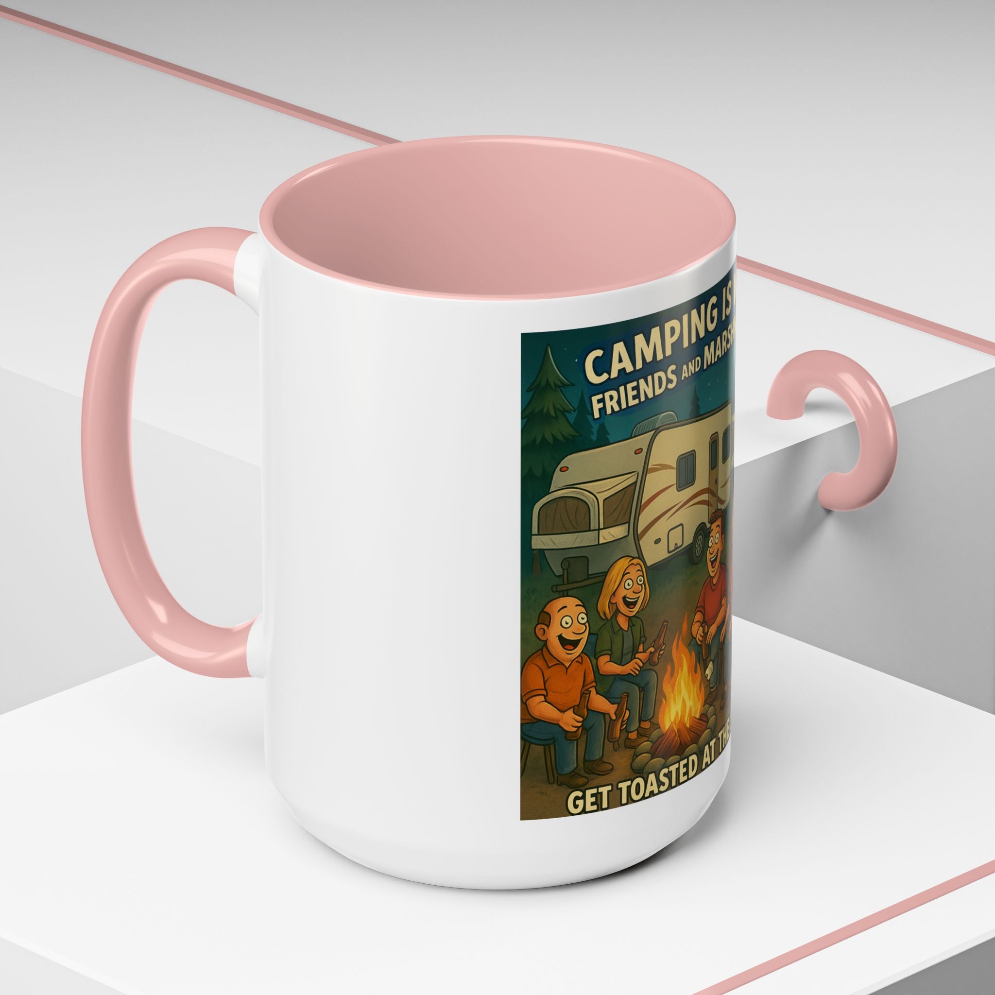 Camping Adventure Coffee Mug, Funny Mug for Campers, Get Toasted at the Same Time, Outdoor Gift, Nature Lover, Camping Decor