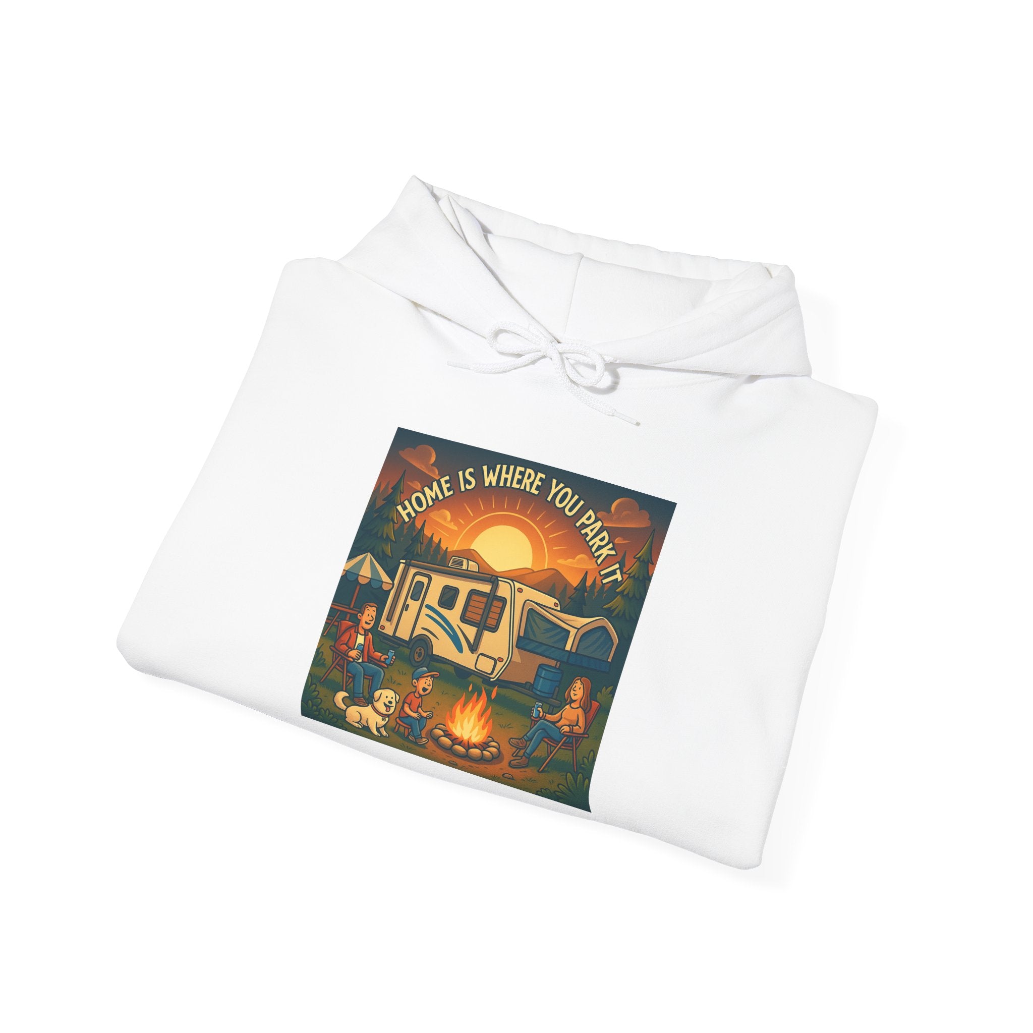 Cozy Campfire Vibes Hoodie, Unisex Sweatshirt for Camp Lovers, Autumn Apparel, Outdoor Adventure Gift, Family Get-Together
