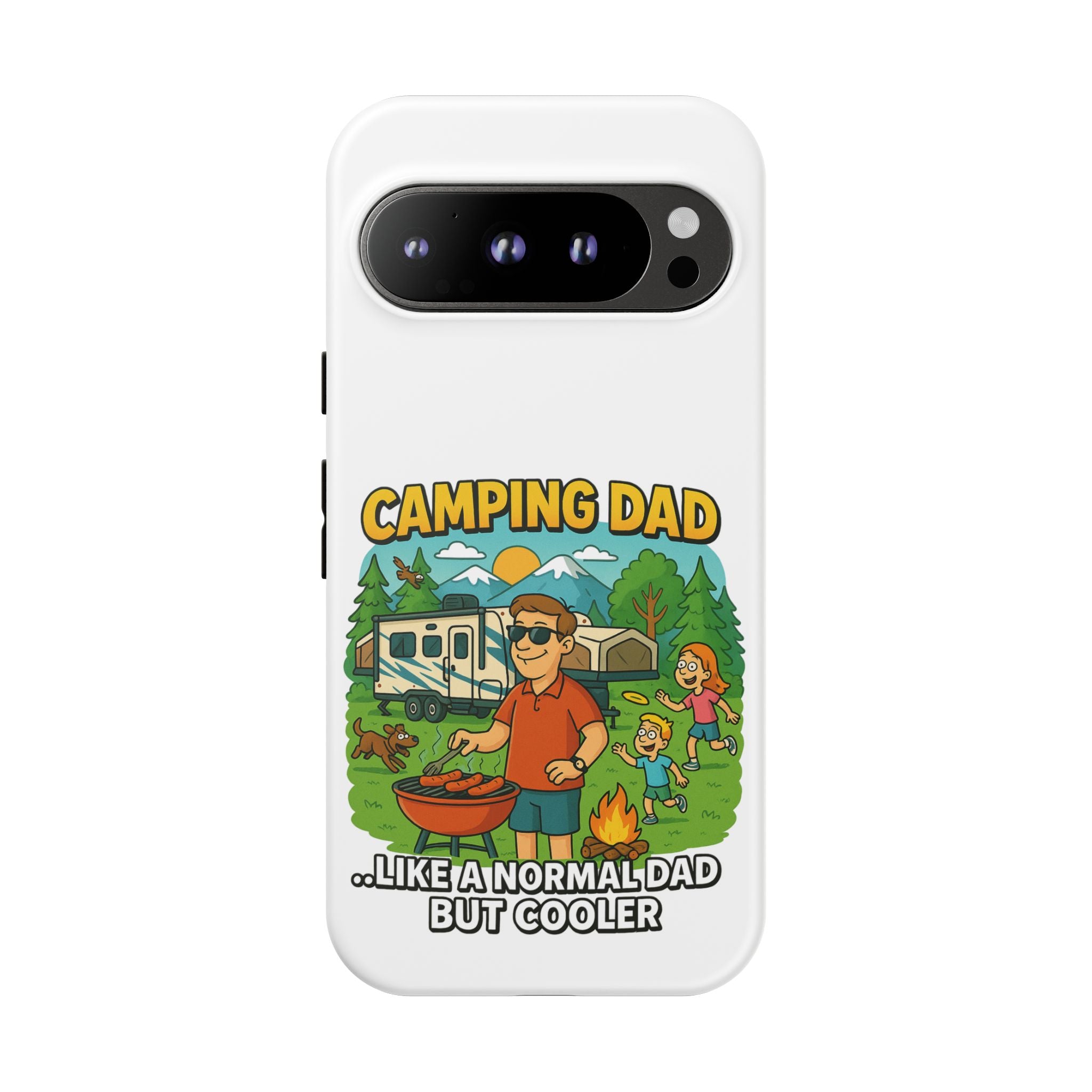 Camping Dad Phone Case - Unique Tough Cover for Outdoor Dads