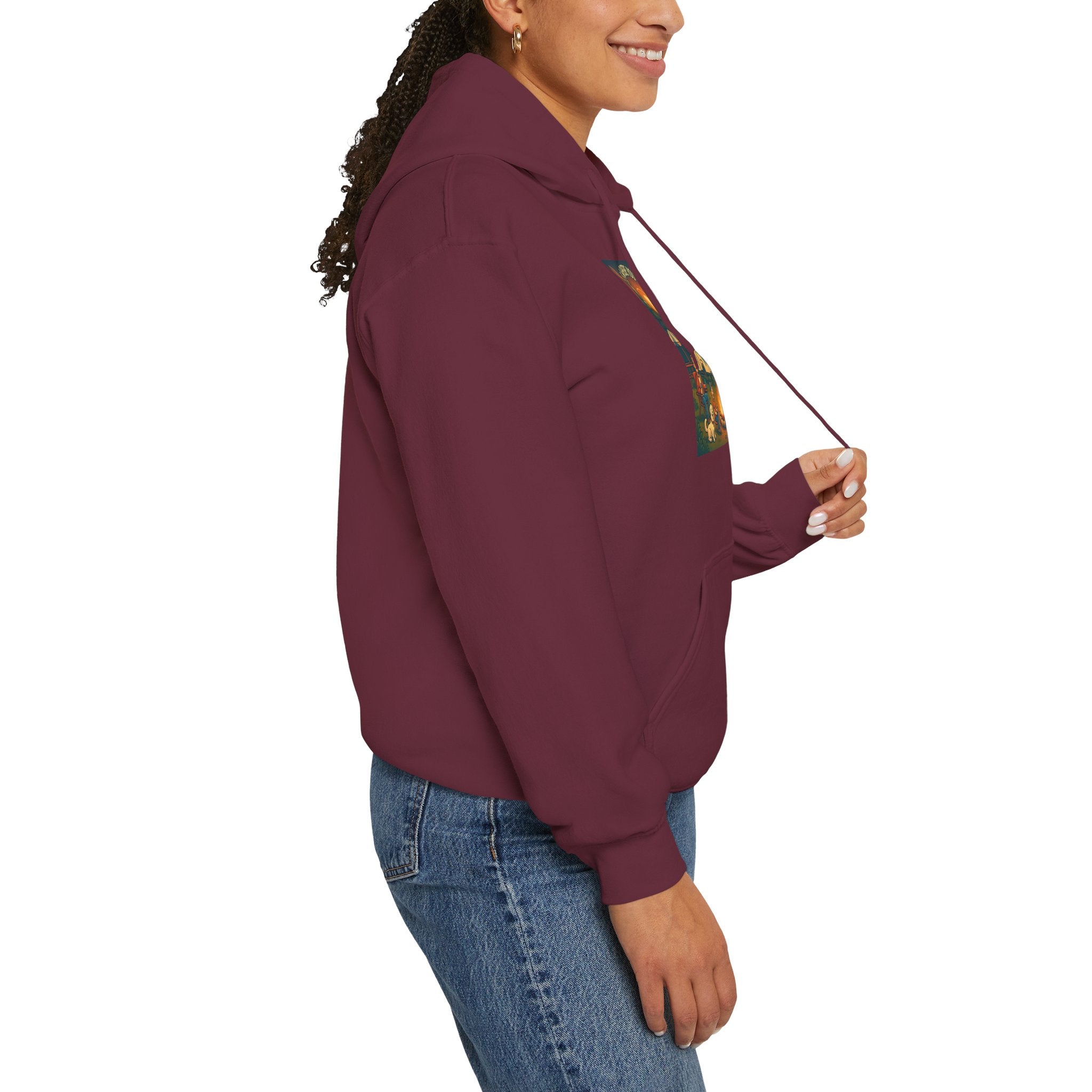Cozy Campfire Vibes Hoodie, Unisex Sweatshirt for Camp Lovers, Autumn Apparel, Outdoor Adventure Gift, Family Get-Together