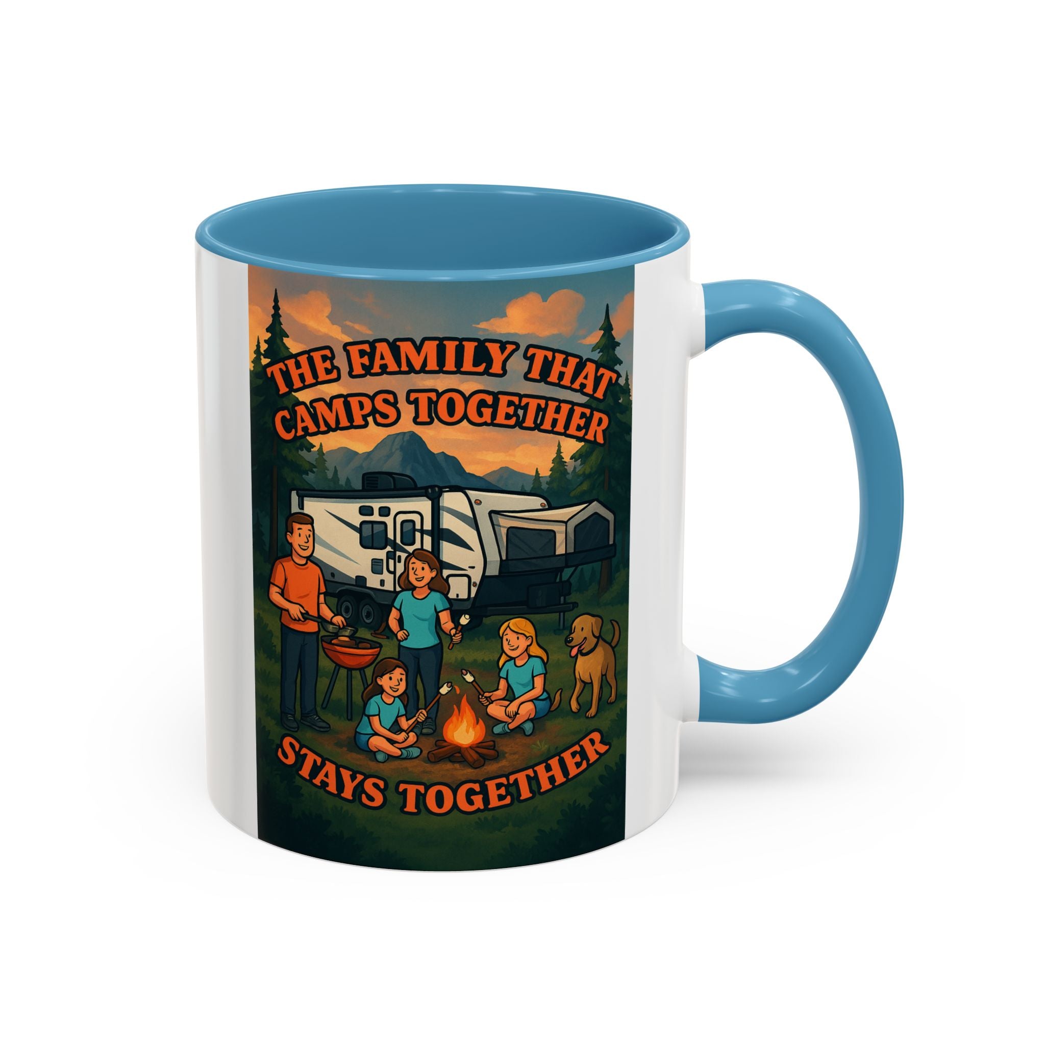 Camping Family Coffee Mug - Adventure, Nature, Family Time, Outdoor Enthusiasts, Gift for Campers