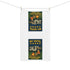 Campfire Hand Towel for Outdoor Enthusiasts, Fun Kitchen Decor, Gift for Campers, RV Lovers, Retro Camping Vibe