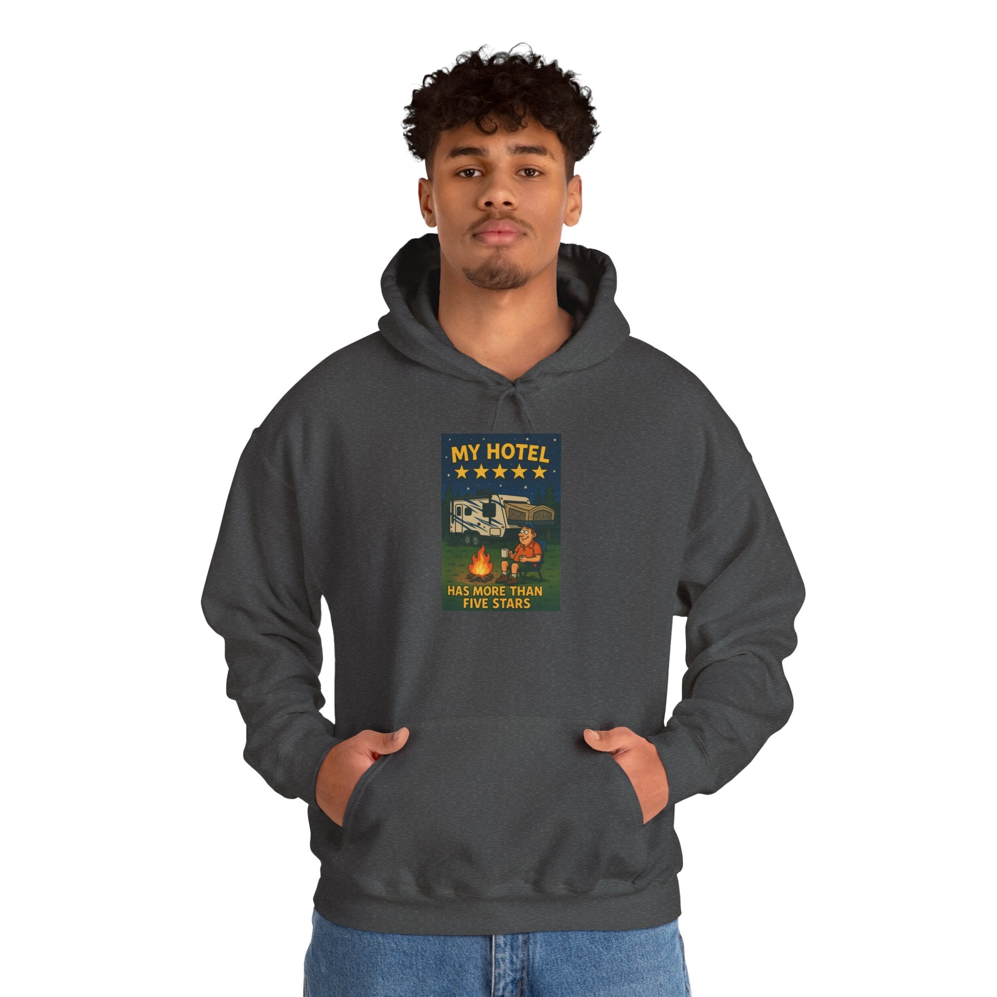Cozy Camping Hoodie - My Hotel, Outdoor Adventure Apparel, Travel Gift, Nature Lovers Sweatshirt, Camping Gear