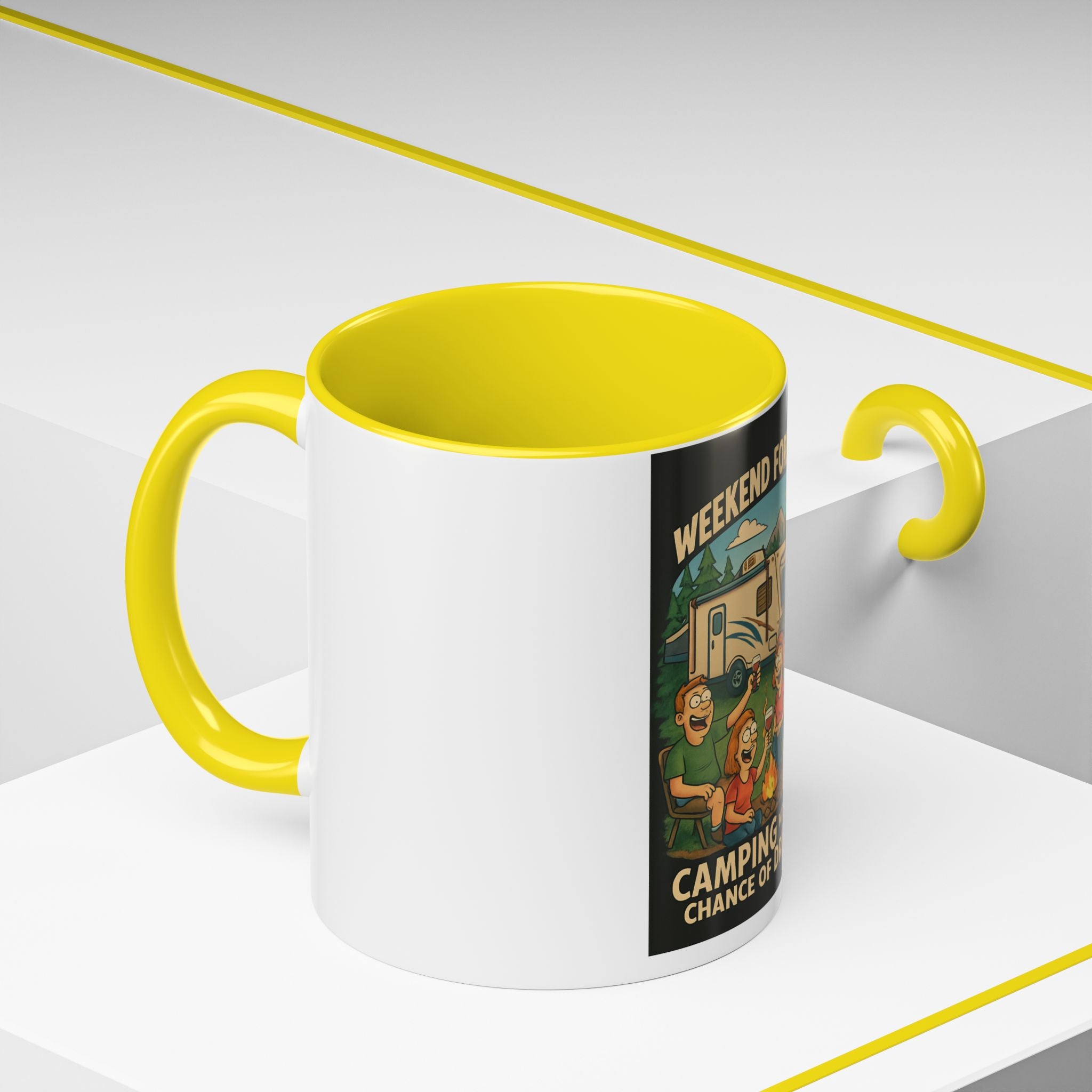 Camping Forecast Coffee Mug | Outdoor Adventure Gift | Funny Camper Mug | Gift for Campers | Camping Enthusiast Decor