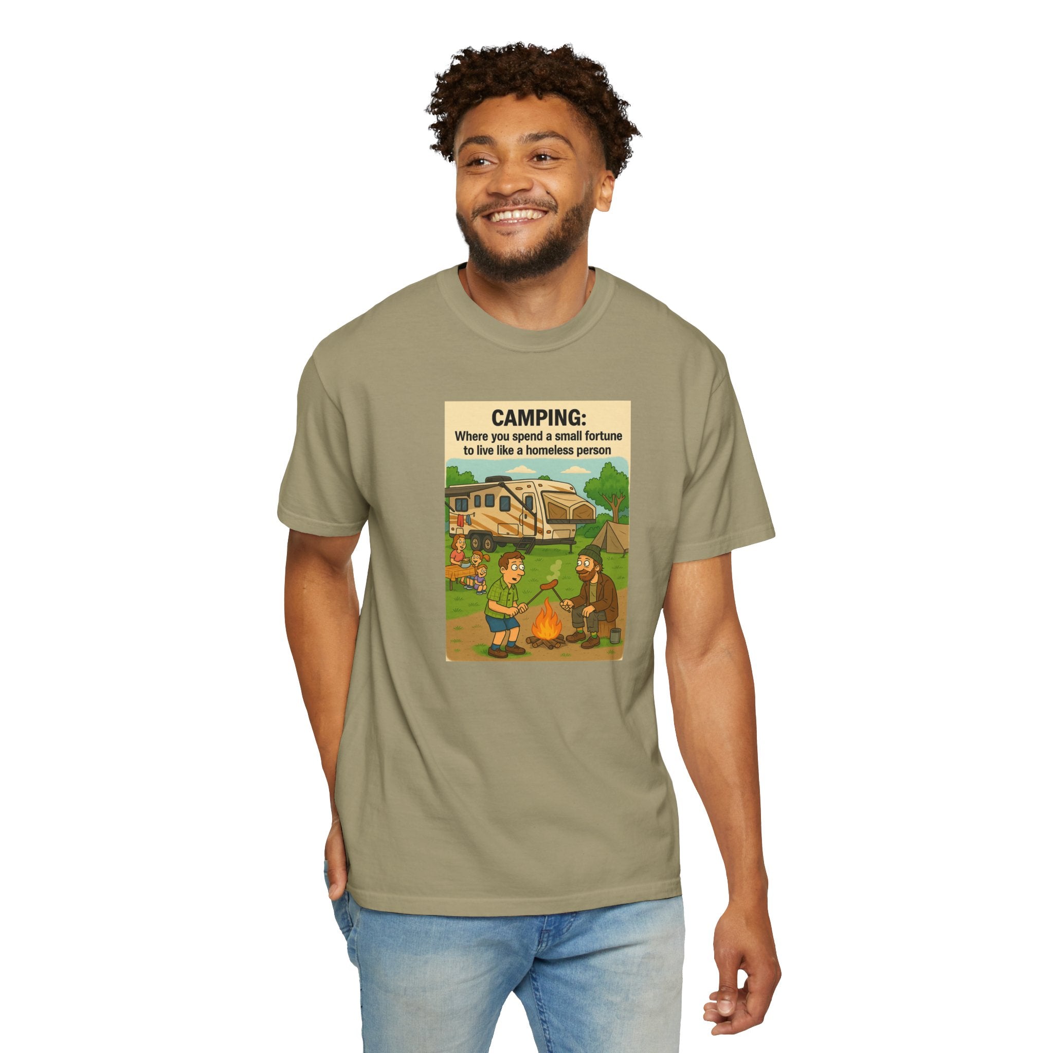 Camping Humor T-Shirt, Unisex Graphic Tee, Adventure Gift, Outdoor Lover Apparel, Funny Camping Shirt