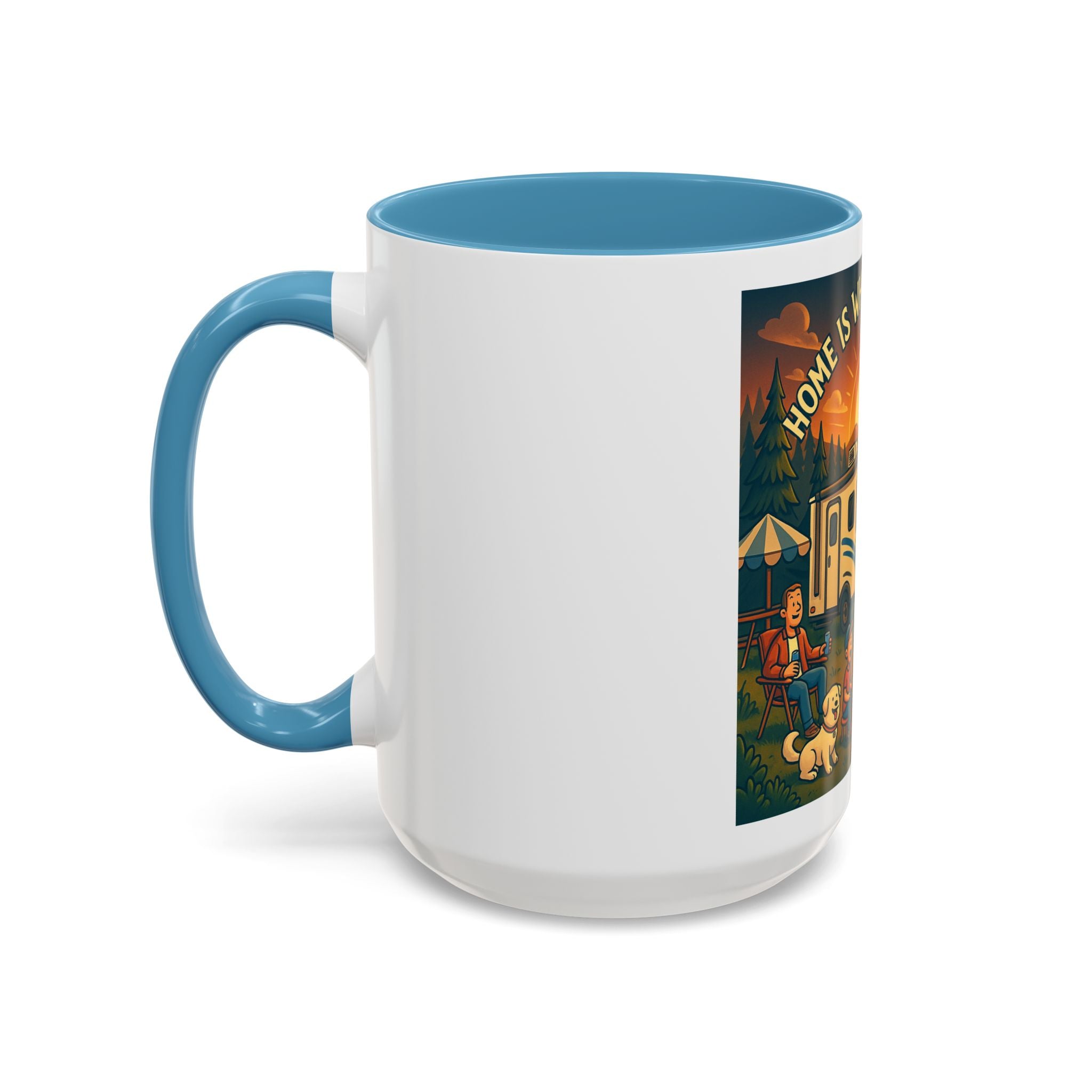 Camping Coffee Mug, Home is Where You Park It, RV Life Mug, Adventure Gift, Outdoor Enthusiast Drinkware