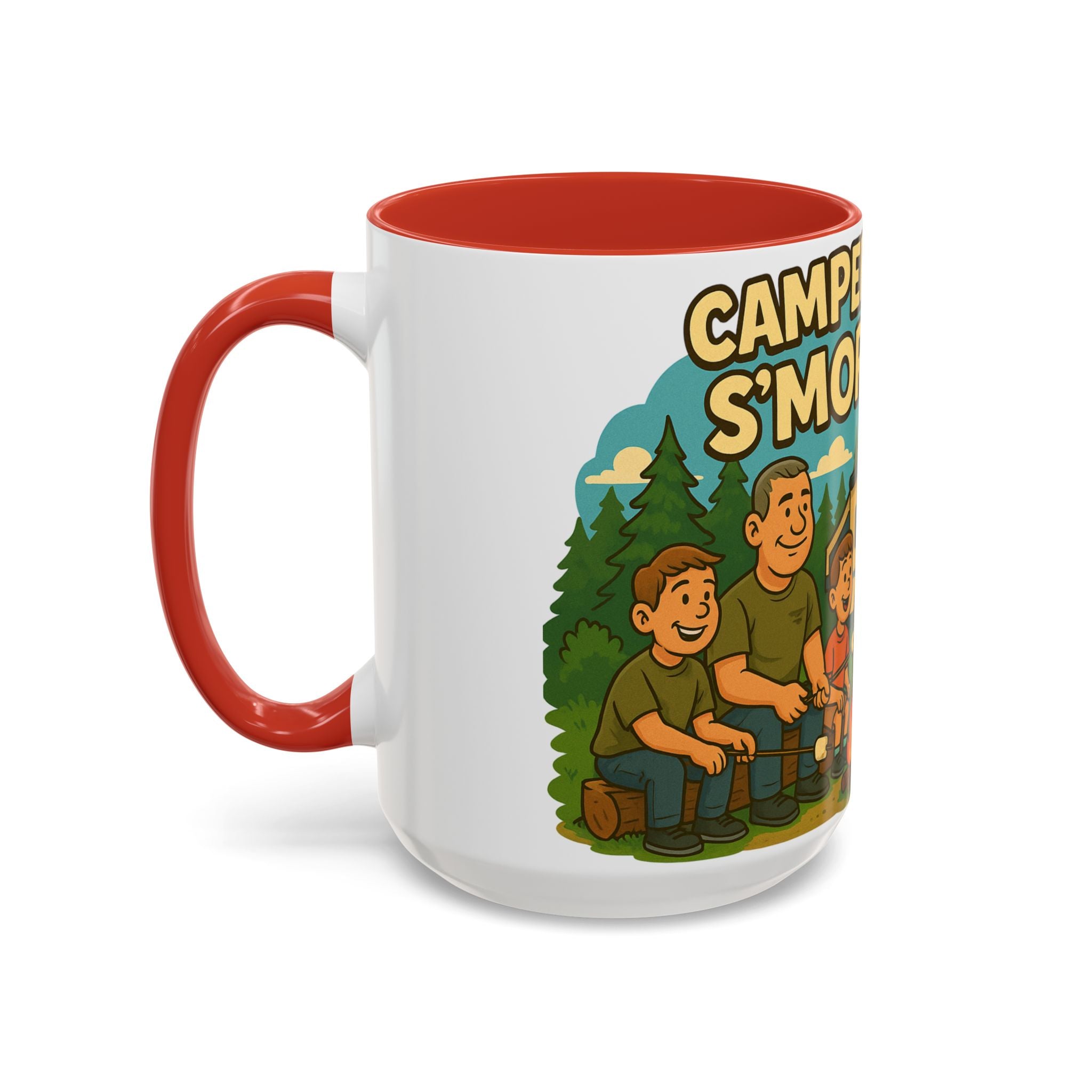 Campfire Adventure Mug - 'Campers Have S'more Fun', Outdoor Coffee Cup for Camping Lovers, Gifts for Nature Enthusiasts, S'mores Jokes