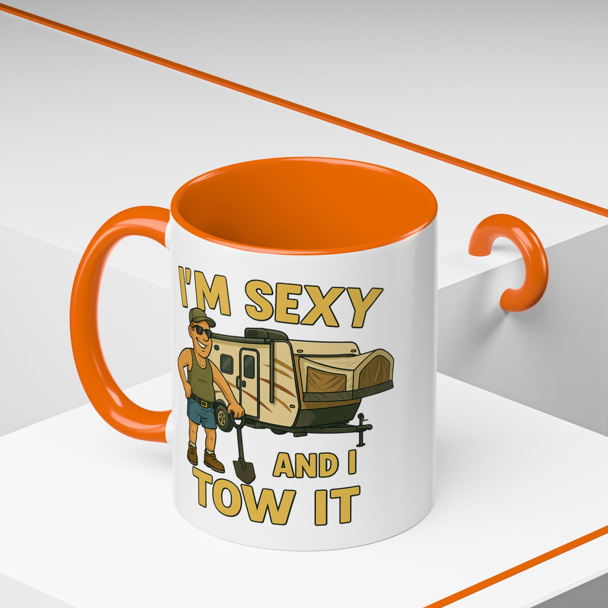 Playful Camping Mug, Funny Coffee Cup, Camper Gift, RV Lover's Accessory, Outdoor Adventure Mug