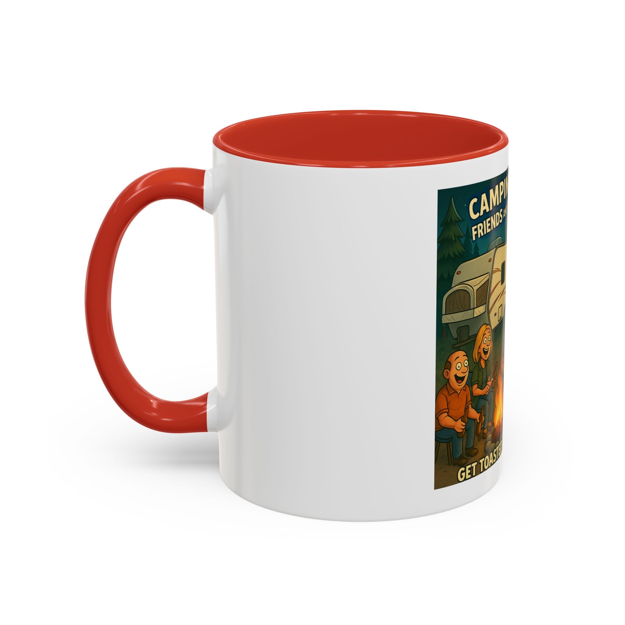 Camping Adventure Coffee Mug, Funny Mug for Campers, Get Toasted at the Same Time, Outdoor Gift, Nature Lover, Camping Decor