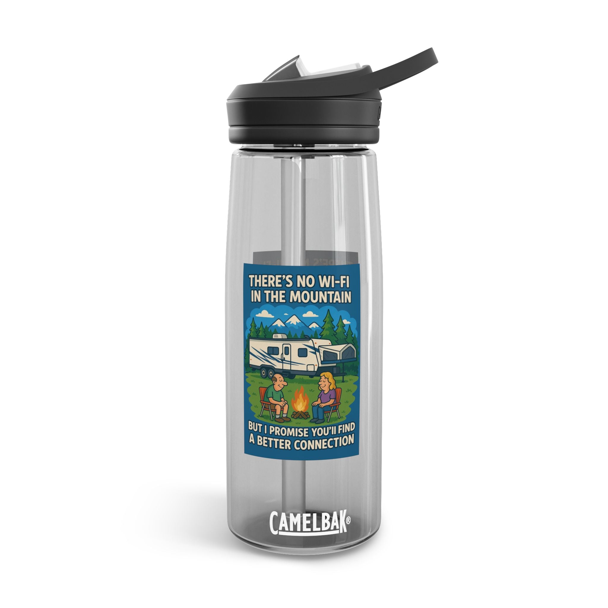 Adventure Water Bottle, Hiking Hydration, Camping Gear, Outdoors Travel, Nature Lover Gift, Unique Camp Mug