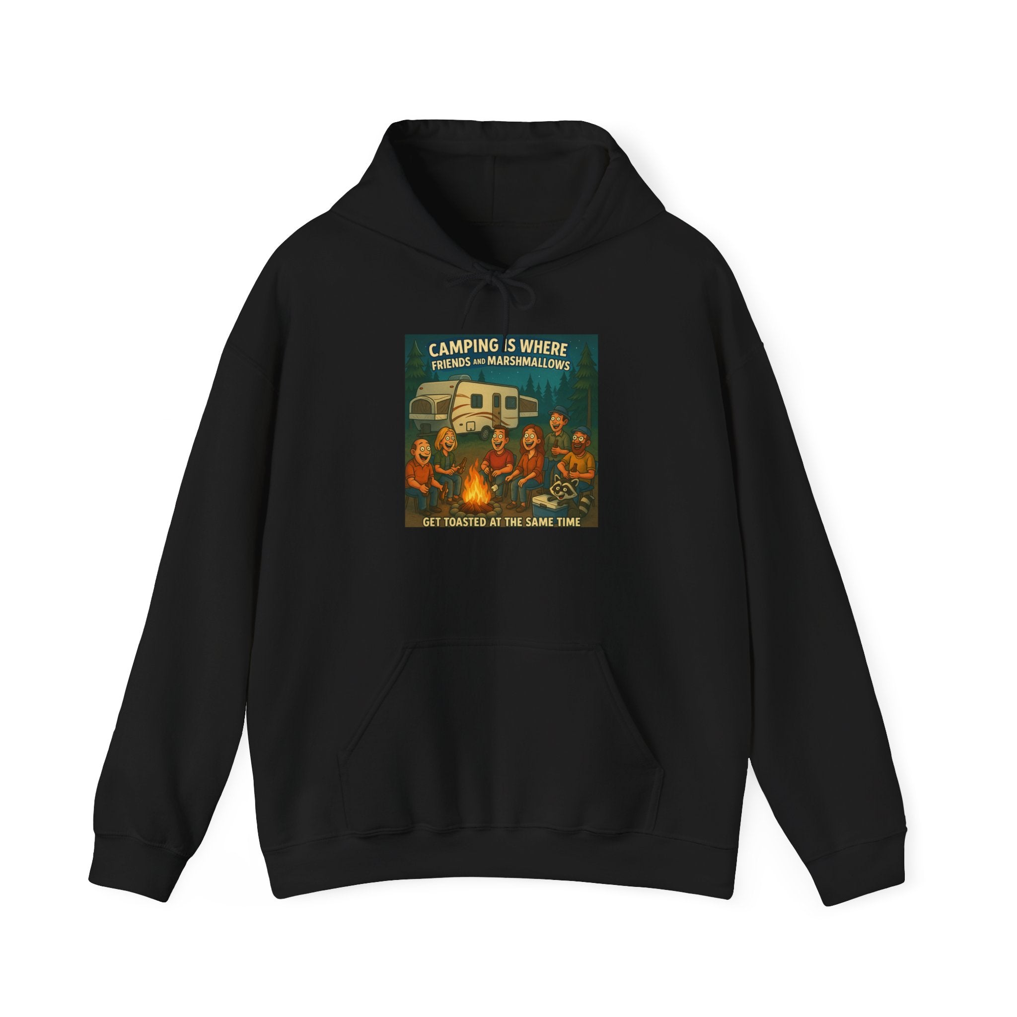 Vintage Camping Unisex Hooded Sweatshirt - Cozy Outdoor Lover Gift, Great for Campfire Nights, Adventure Apparel