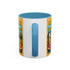 Life is fine with camping and wine Hybrid Camper Coffee Mug (11, 15oz)