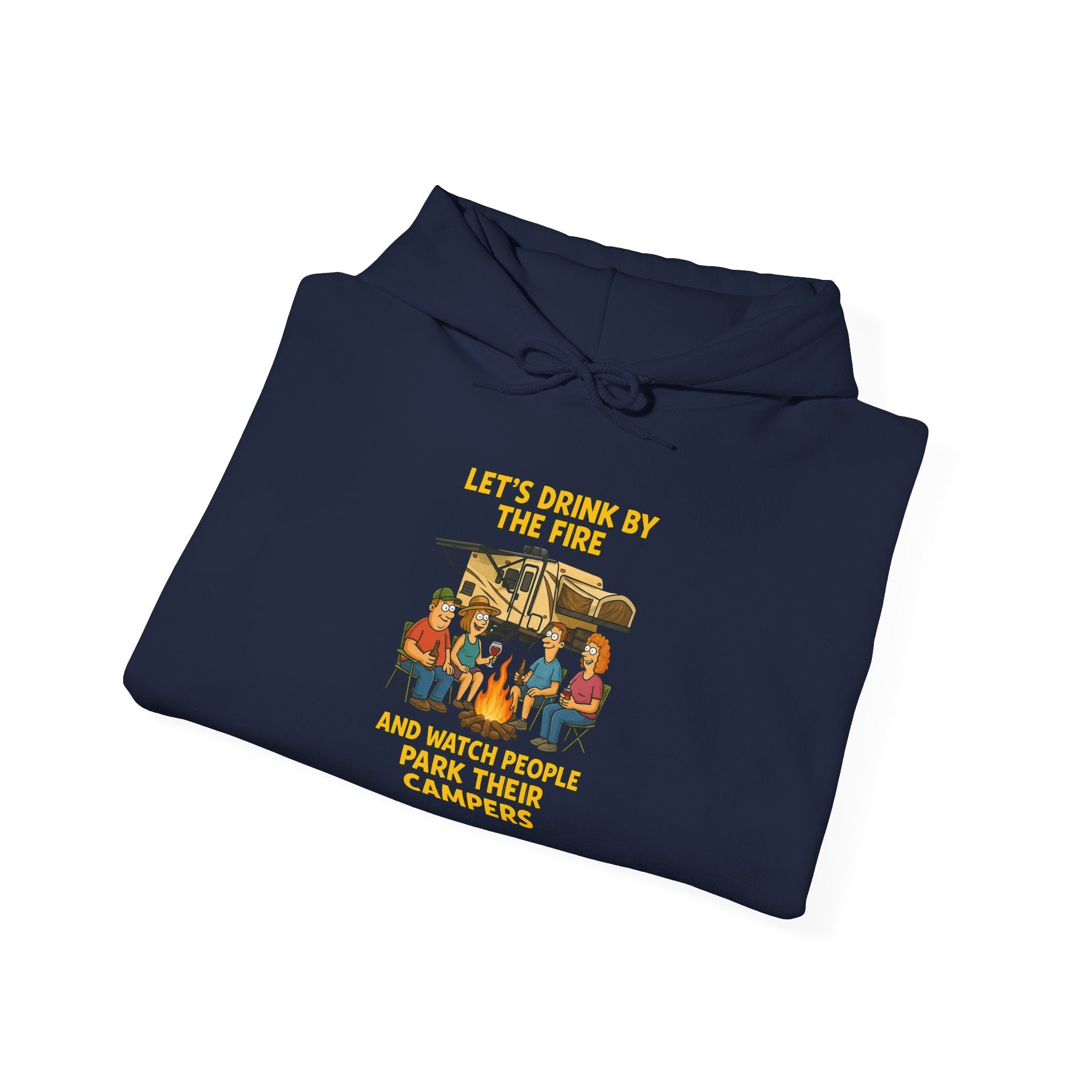 Cozy Family Gathering Hoodie - Let's Make Memories by the Fire, Family, Friends, Campfire, Gift, Holiday