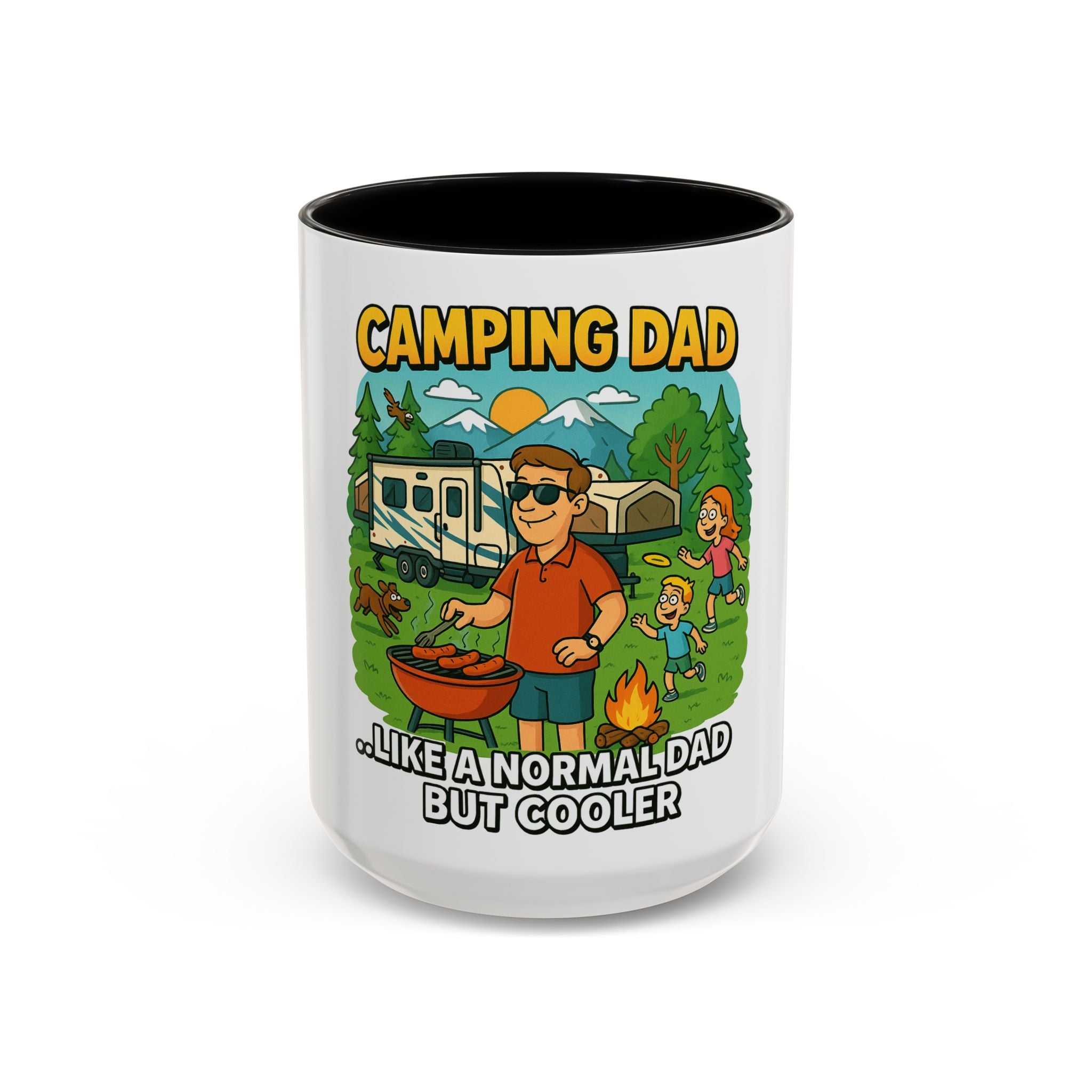 Cool Camping Dad Coffee Mug - Fun Outdoor Adventure Gift