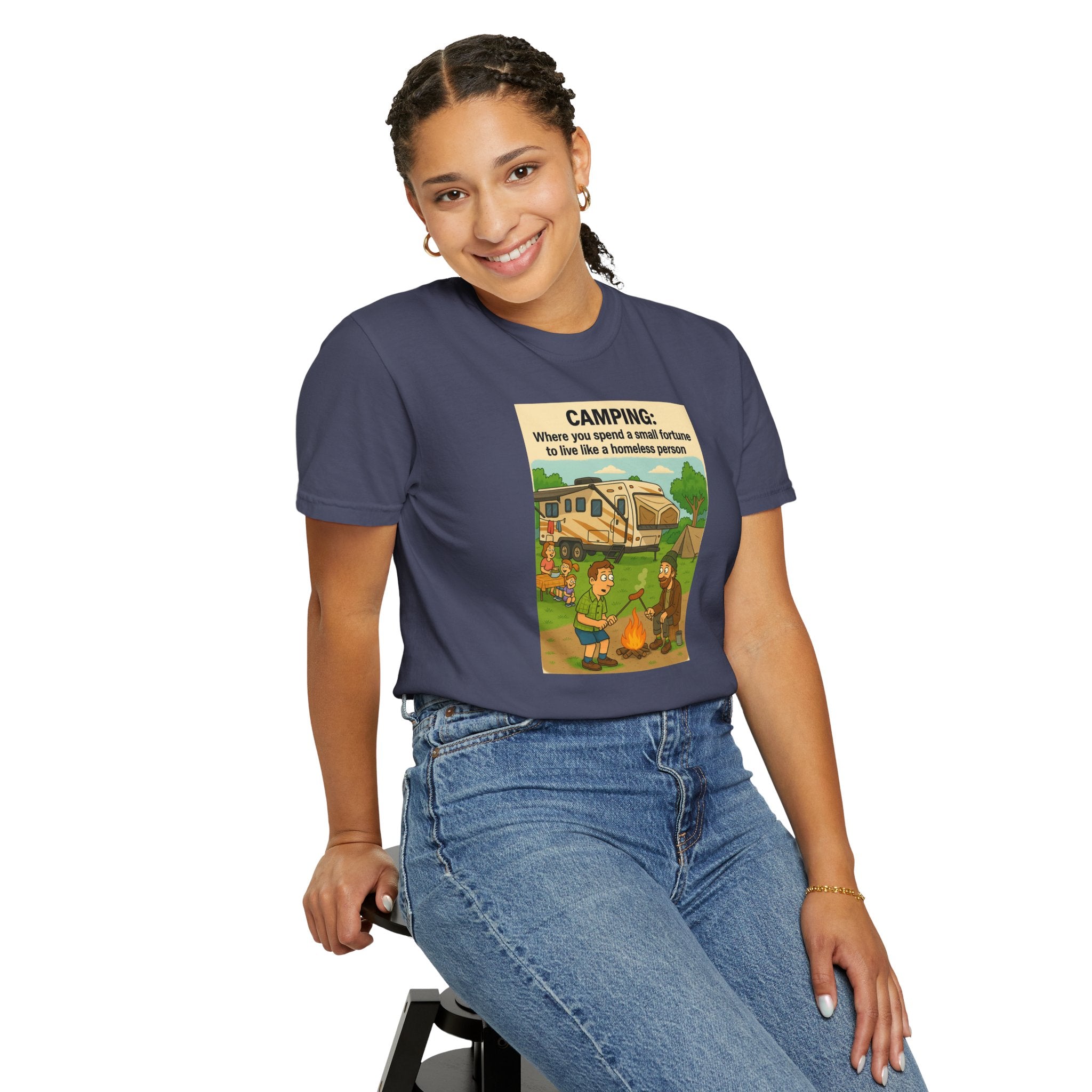 Camping Humor T-Shirt, Unisex Graphic Tee, Adventure Gift, Outdoor Lover Apparel, Funny Camping Shirt