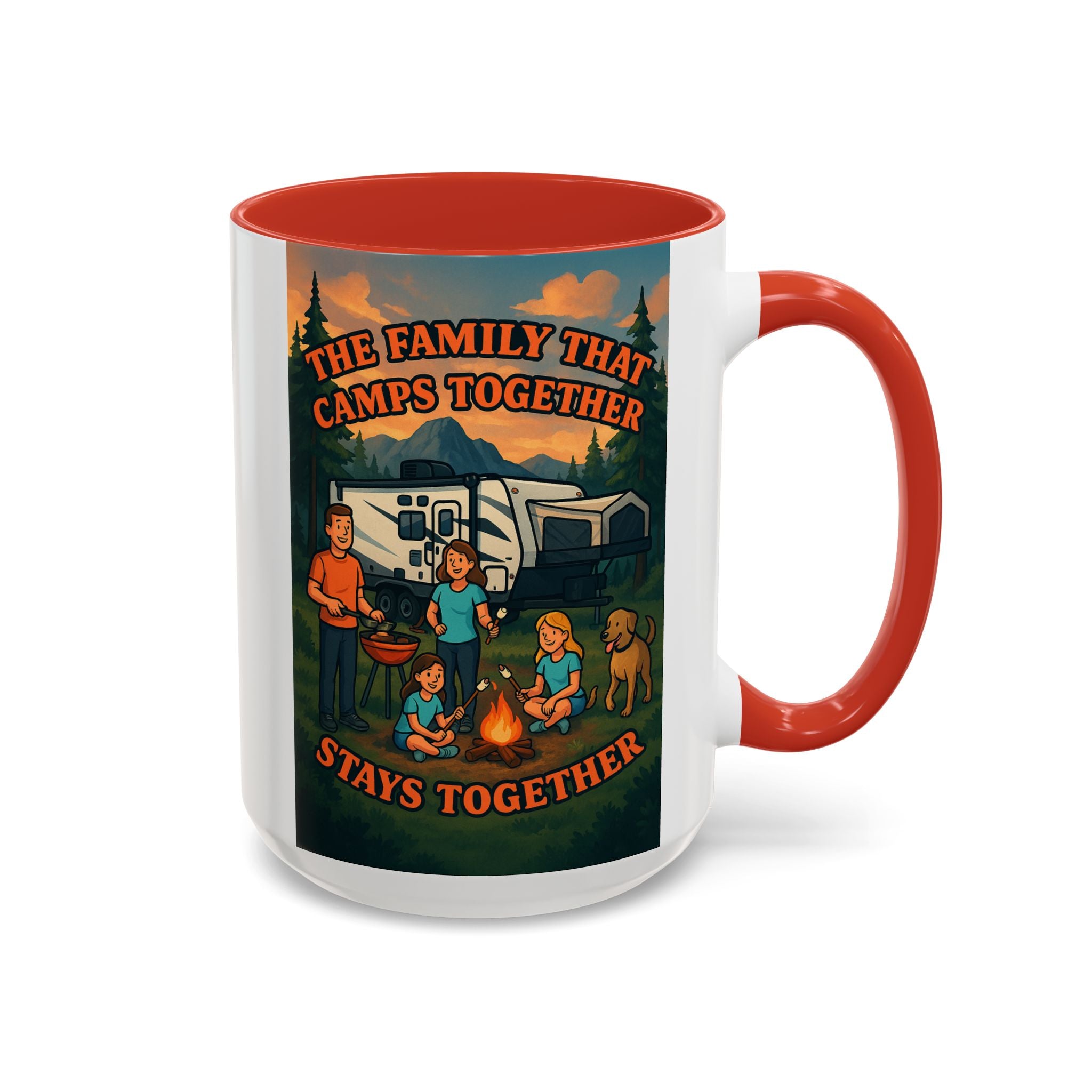 Camping Family Coffee Mug - Adventure, Nature, Family Time, Outdoor Enthusiasts, Gift for Campers