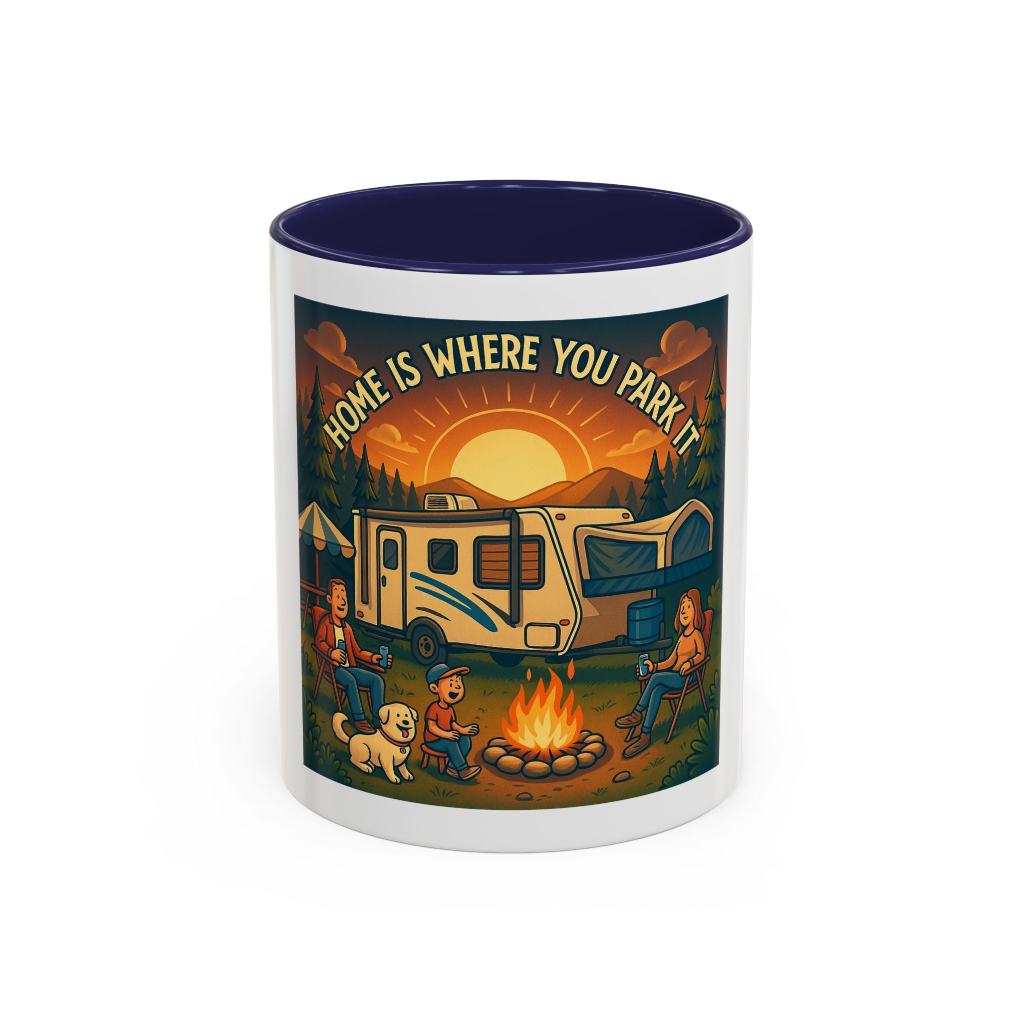 Camping Coffee Mug, Home is Where You Park It, RV Life Mug, Adventure Gift, Outdoor Enthusiast Drinkware