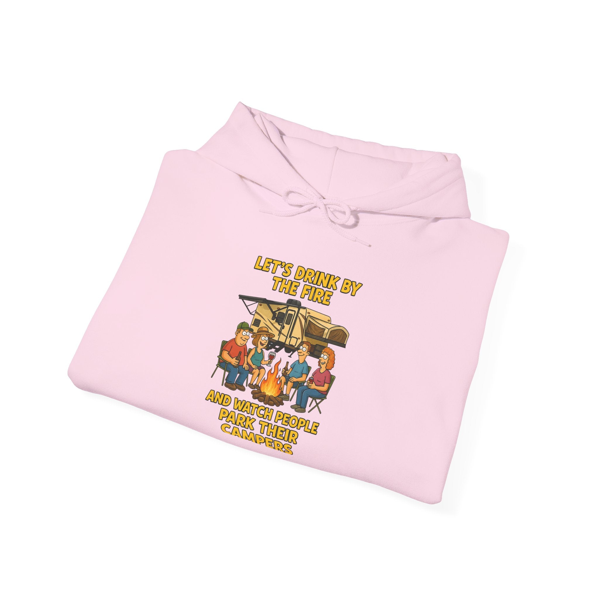 Cozy Family Gathering Hoodie - Let's Make Memories by the Fire, Family, Friends, Campfire, Gift, Holiday