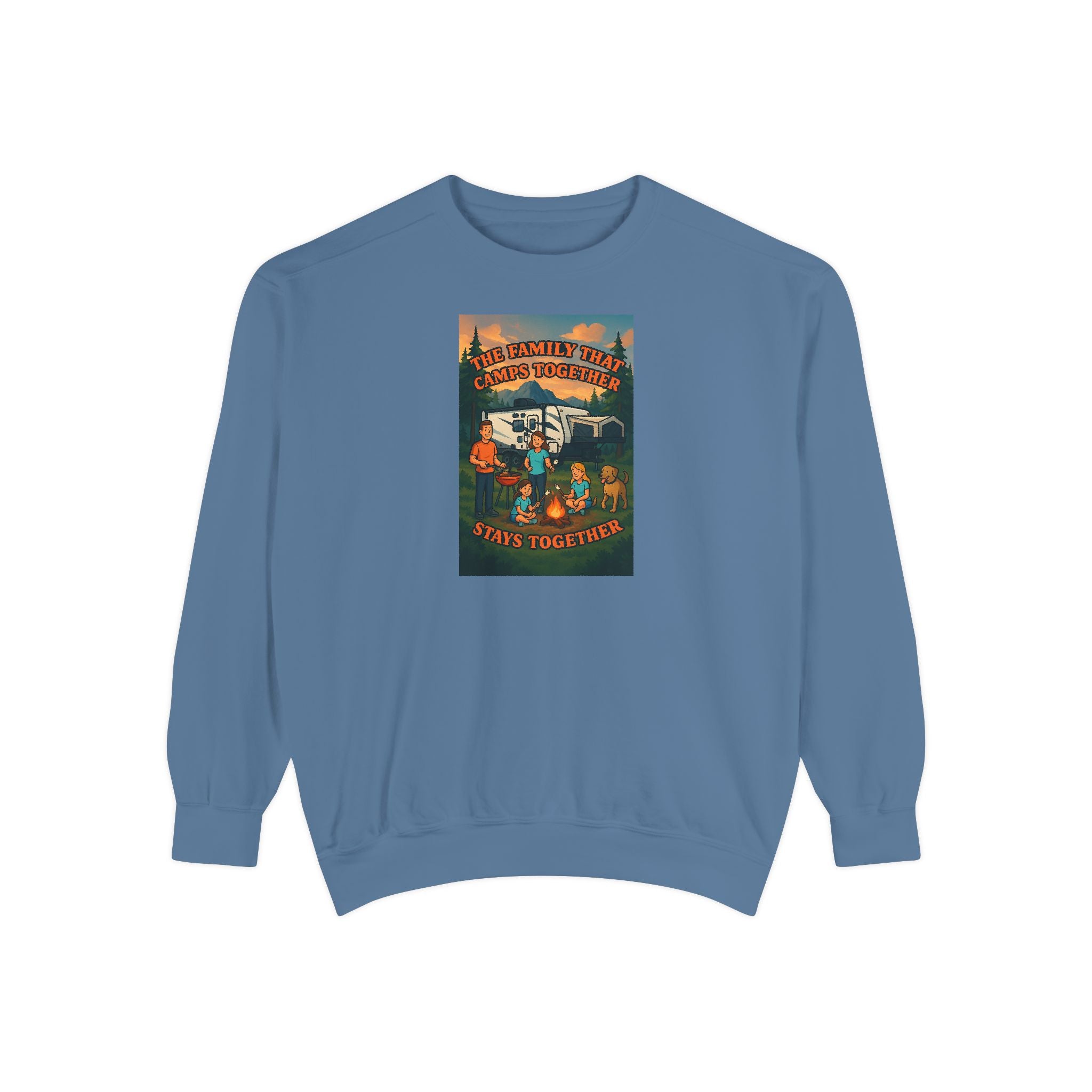Cozy Unisex Garment-Dyed Sweatshirt with Retro Design, Perfect for Relaxing, Gift for Friends, Casual Wear, Fall Fashion, Warm Layer