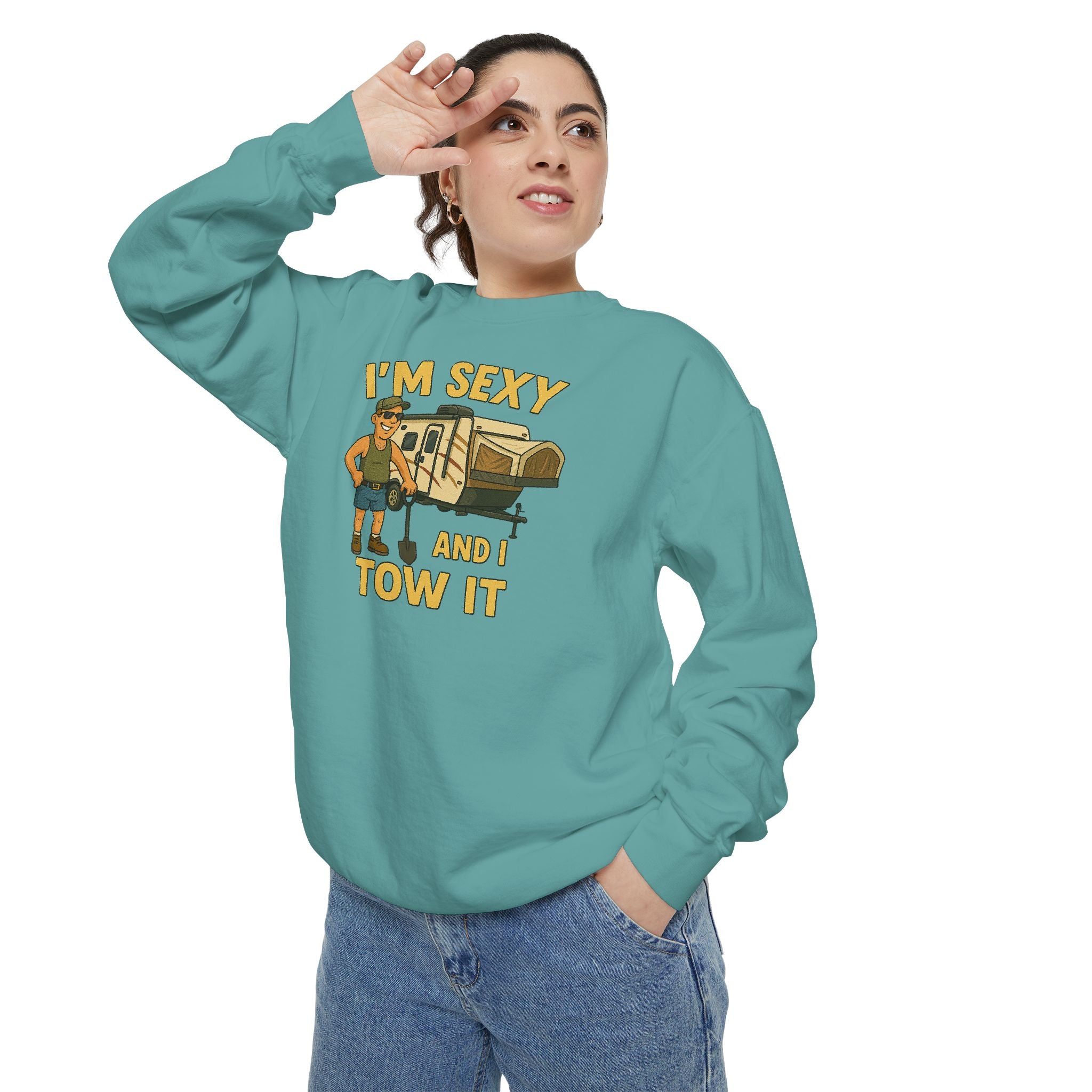 Funny Tow Truck Sweatshirt, Unisex Garment-Dyed Pullover, Casual Gift for Drivers, Trucking Humor Apparel, Cozy Fall Outfit, Perfect [...]