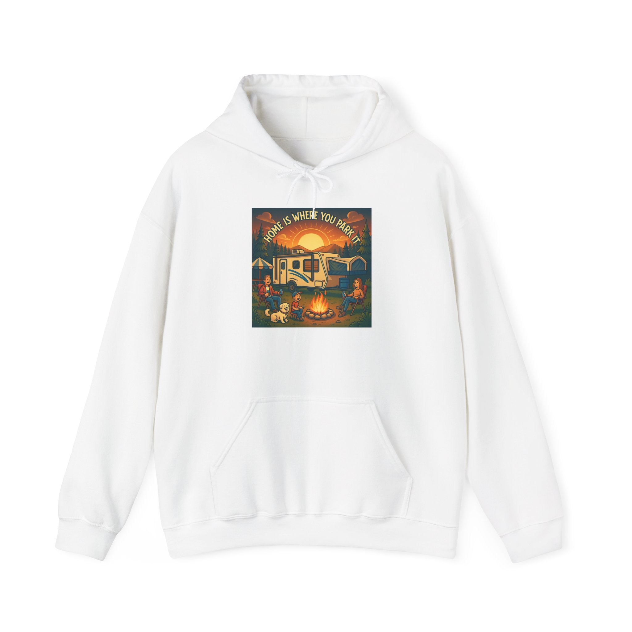 Cozy Campfire Vibes Hoodie, Unisex Sweatshirt for Camp Lovers, Autumn Apparel, Outdoor Adventure Gift, Family Get-Together