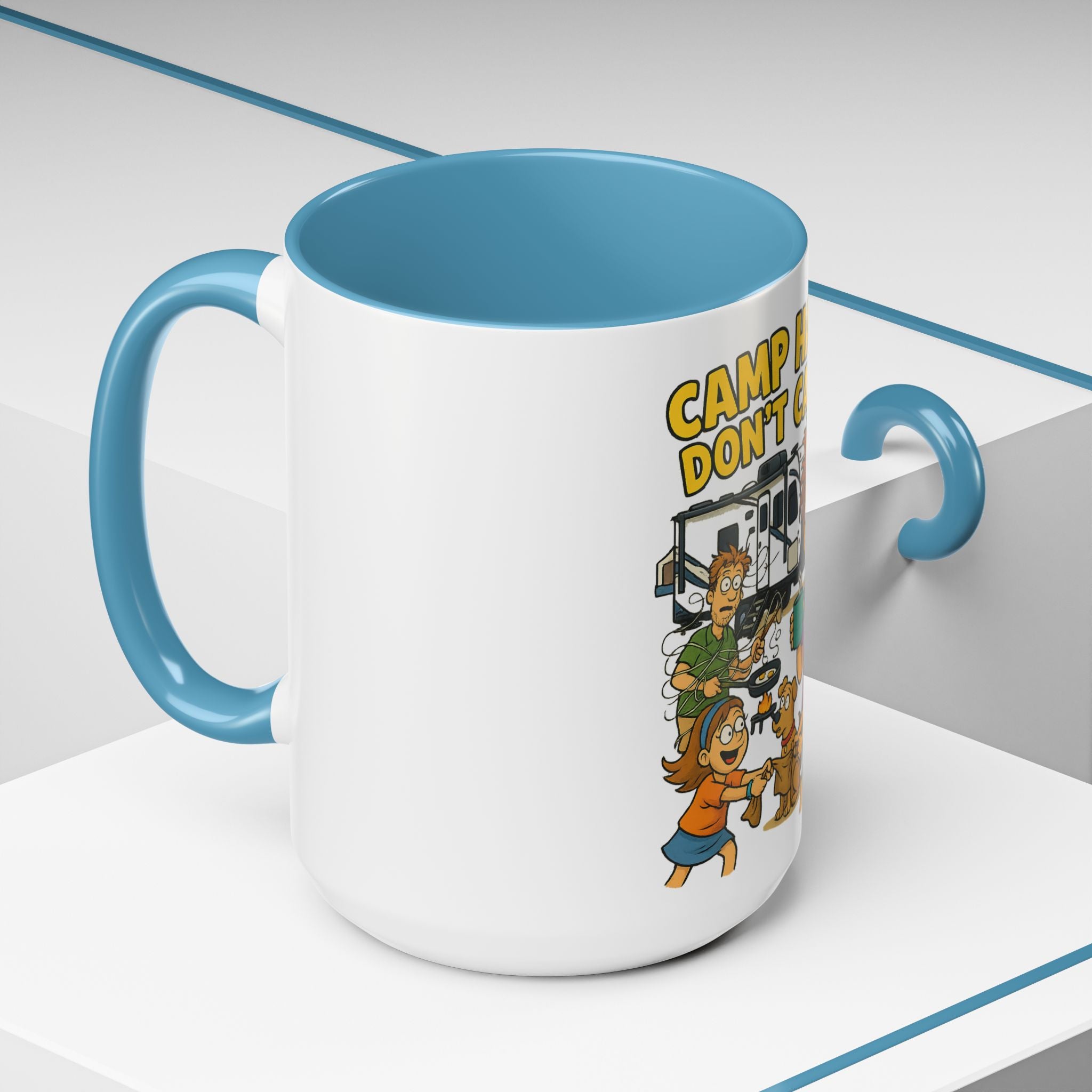 Camp Hair Coffee Mug, Funny Mug for Campers, Outdoor Lover Gift, Family Camping Mug, Humorous Coffee Cup