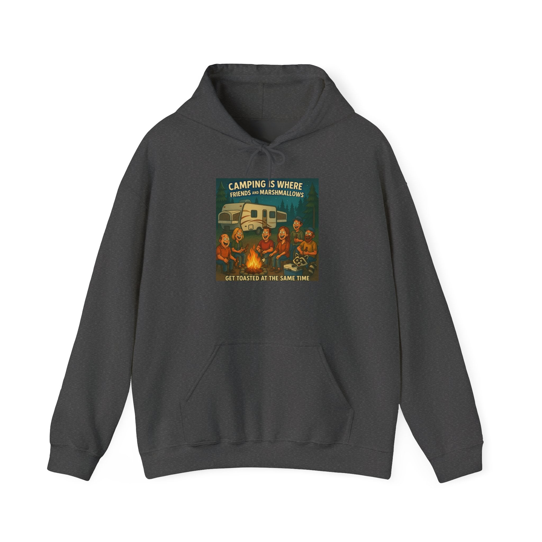 Vintage Camping Unisex Hooded Sweatshirt - Cozy Outdoor Lover Gift, Great for Campfire Nights, Adventure Apparel