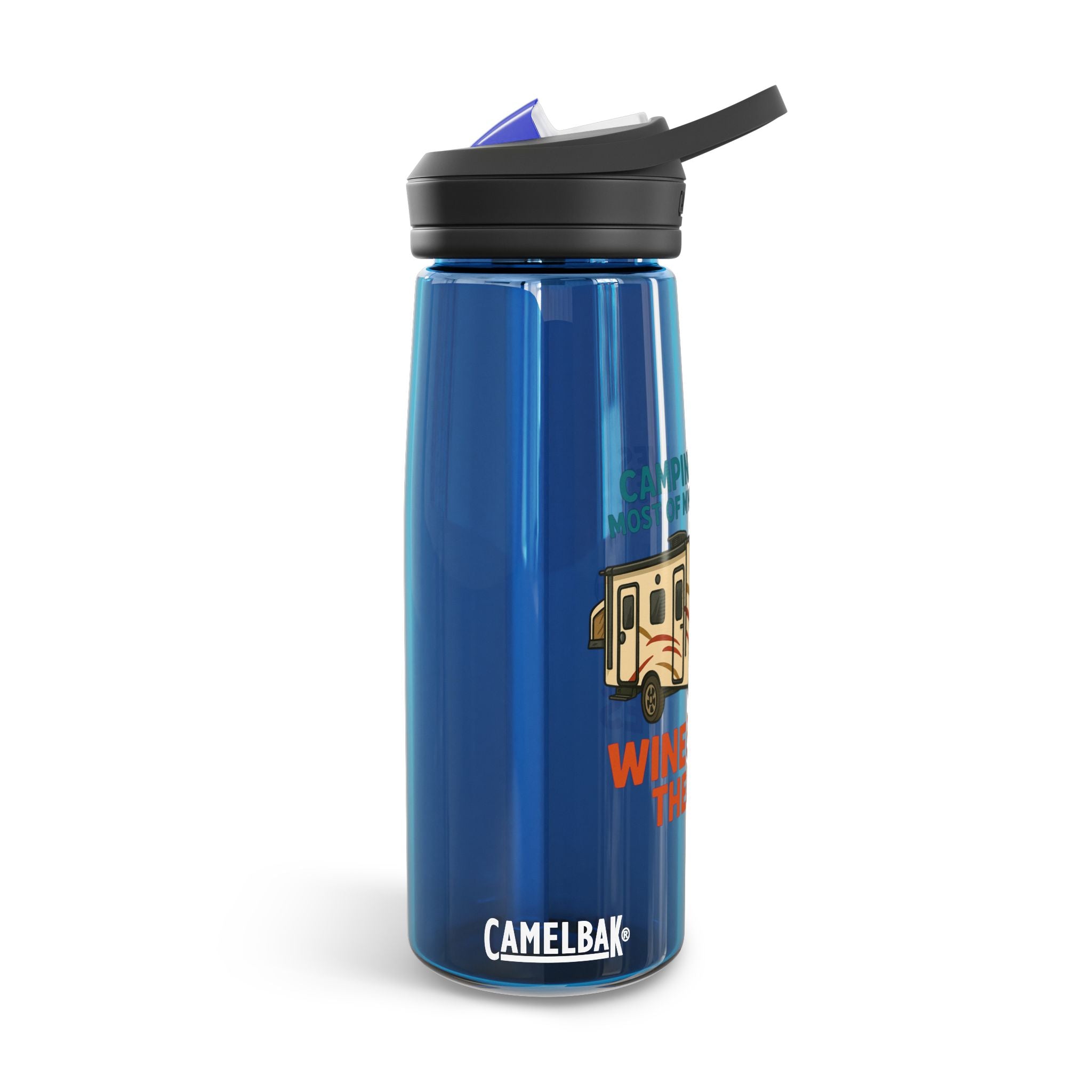 Camping Water Bottle with Fun Quote | Travel Mug, Outdoor Gear, Gift for Campers, Hydration Bottle, Adventure Accessory