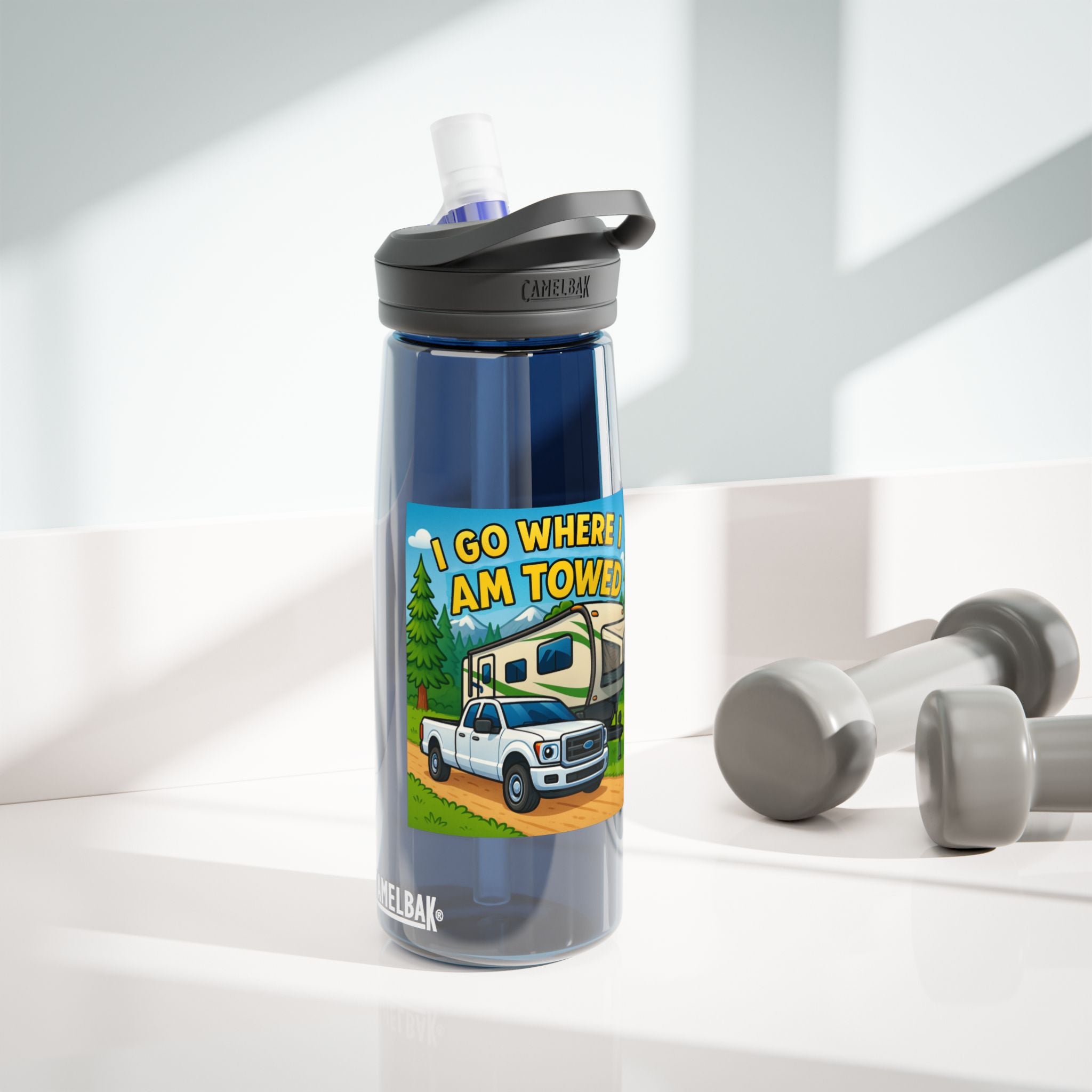 Adventure Water Bottle, Camping Hydration Bottle, RV Water Bottle, Outdoor Gear, Gifts for Campers