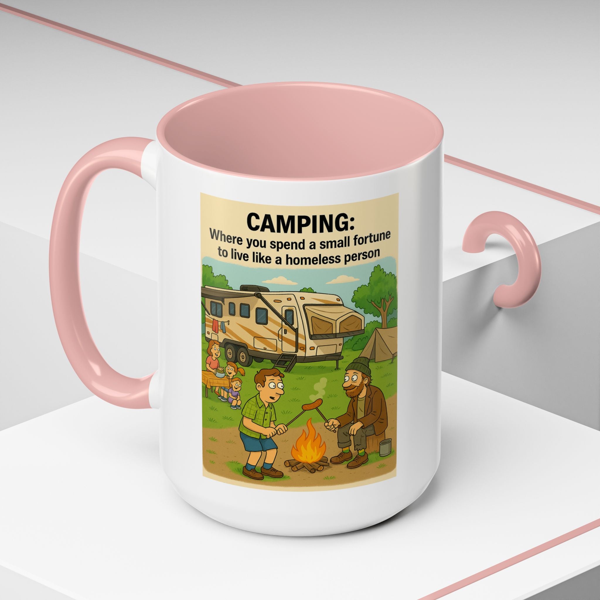 Camping Humor Coffee Mug, Hilarious Campfire Gift, Funny Mug for Outdoors Lovers, Adventure Lover's Coffee Cup, Unique Camping Present