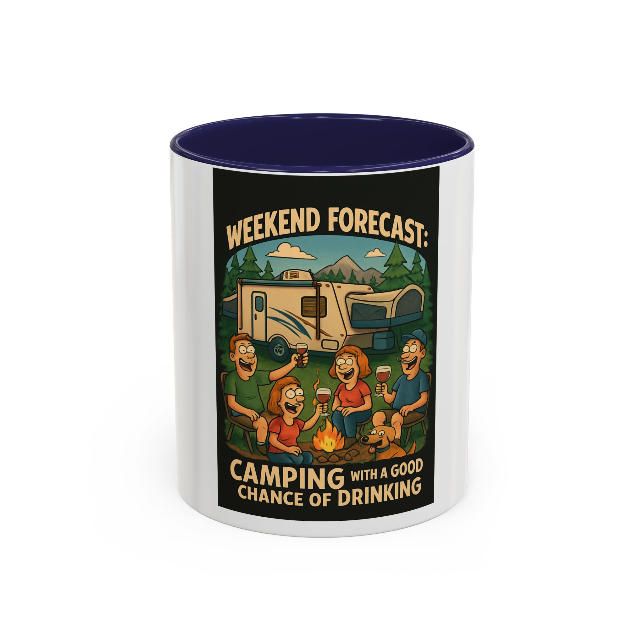 Camping Forecast Coffee Mug | Outdoor Adventure Gift | Funny Camper Mug | Gift for Campers | Camping Enthusiast Decor
