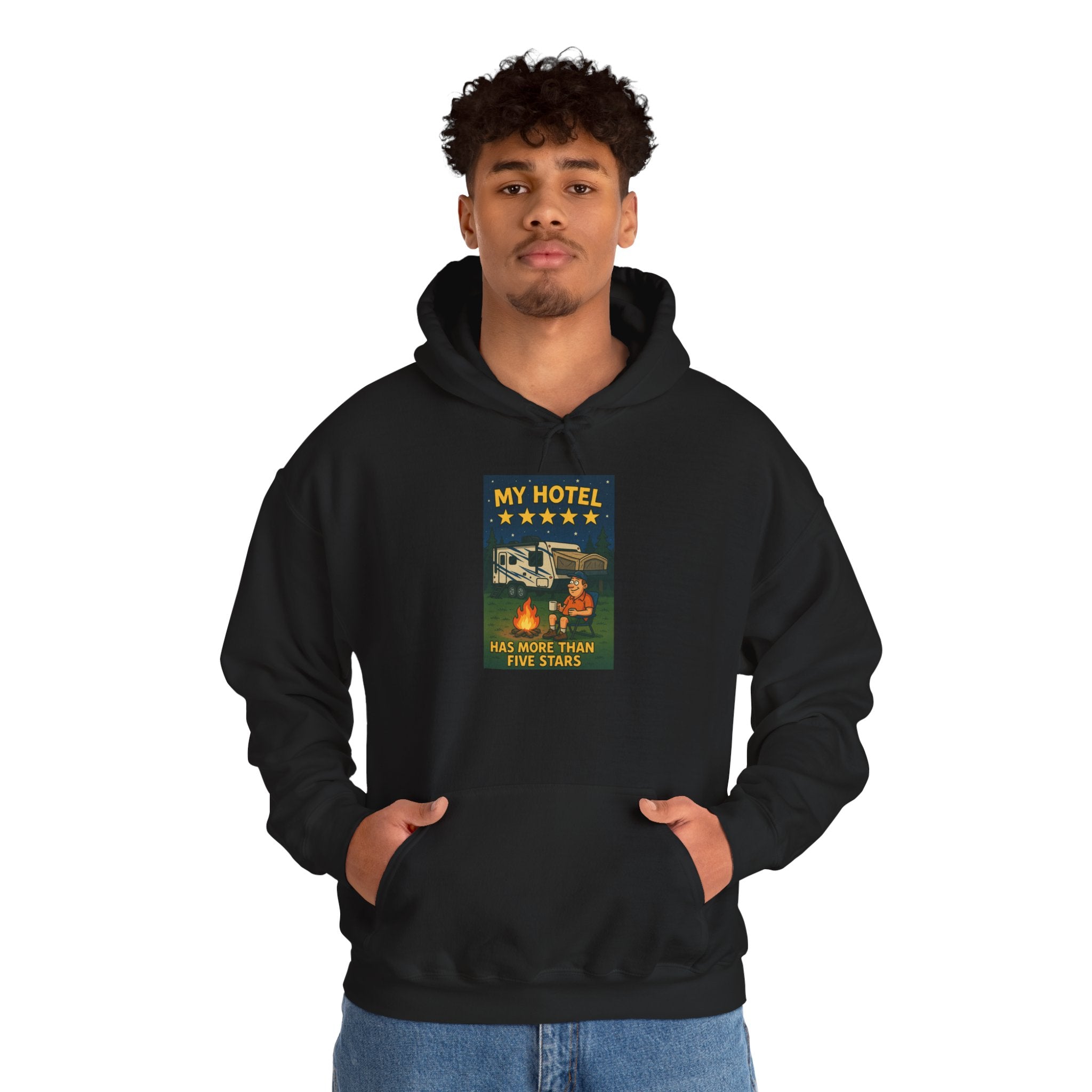 Cozy Camping Hoodie - My Hotel, Outdoor Adventure Apparel, Travel Gift, Nature Lovers Sweatshirt, Camping Gear