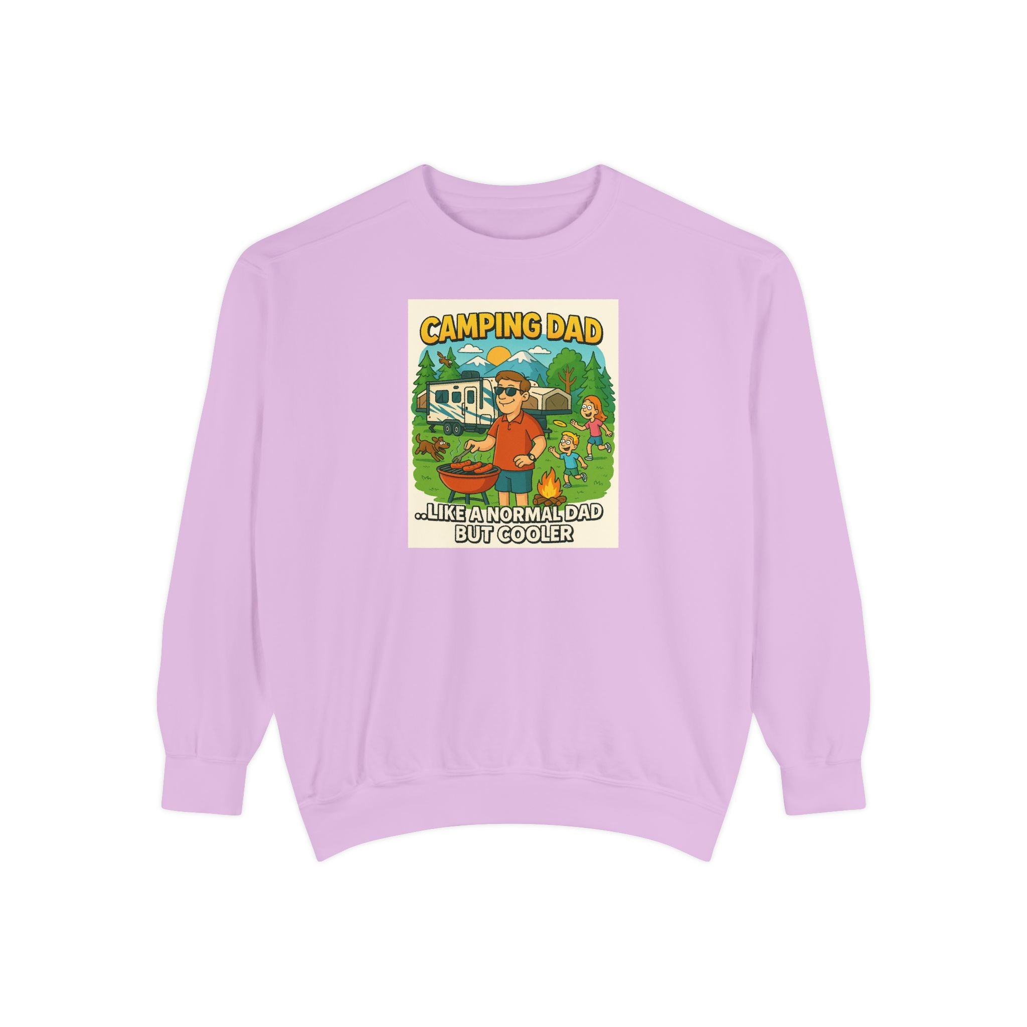 Camping Dad Unisex Garment-Dyed Sweatshirt