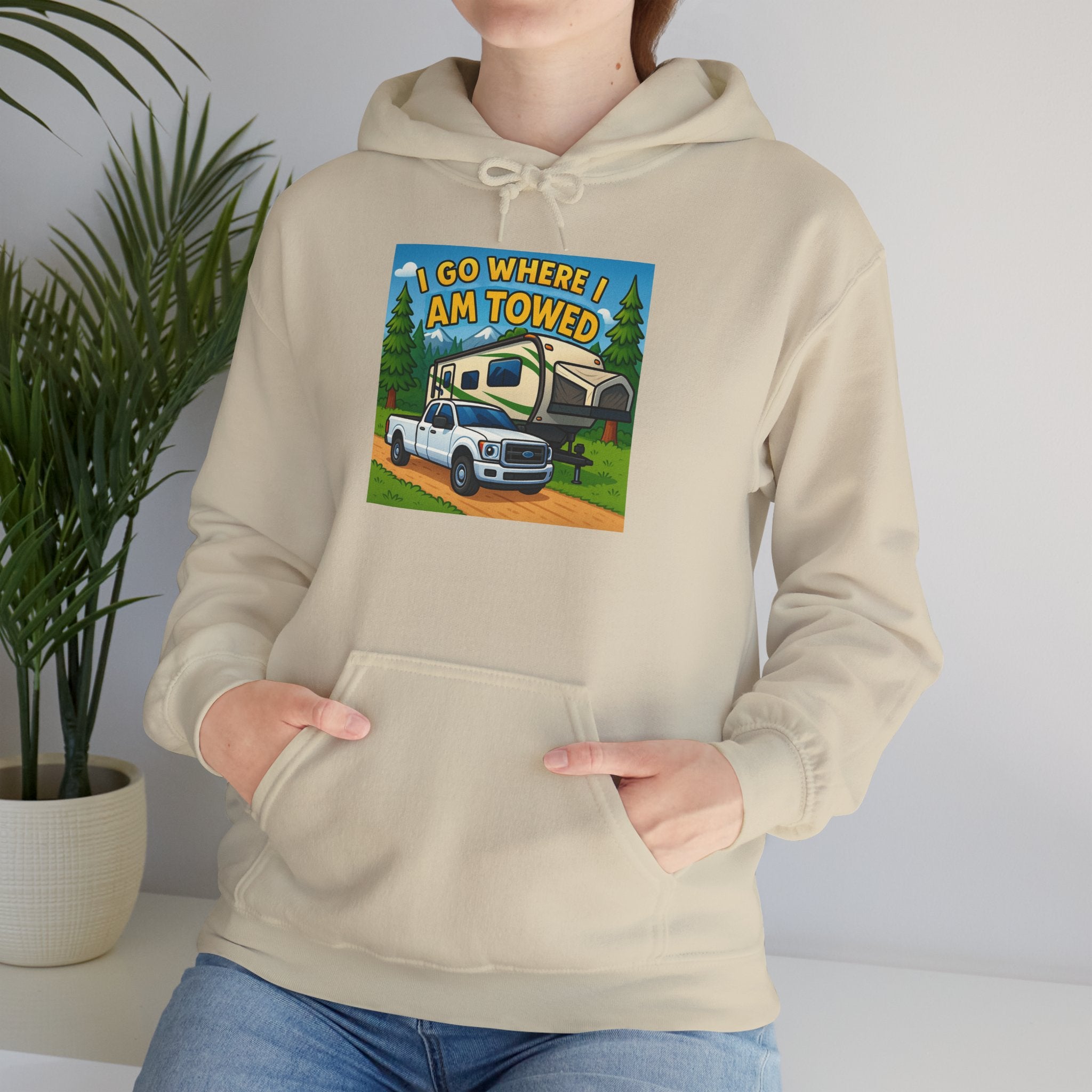 Adventure-Themed Hooded Sweatshirt - Perfect for Travel Enthusiasts, Camper Gifts, Cozy Outings, Outdoor Activities, Road Trip Essentials