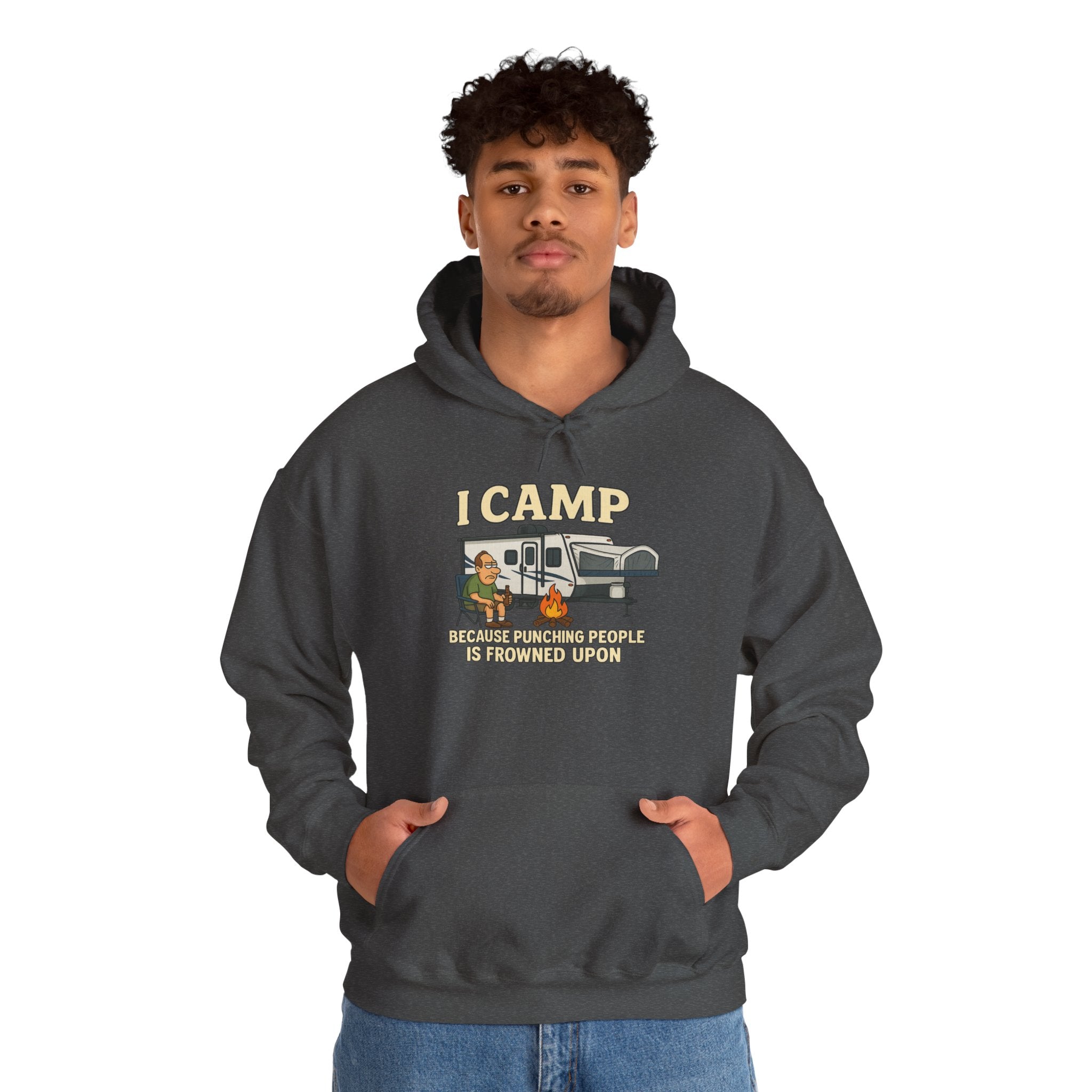 I Camp Unisex Heavy Blend™ Hoodie - Perfect for Outdoor Lovers