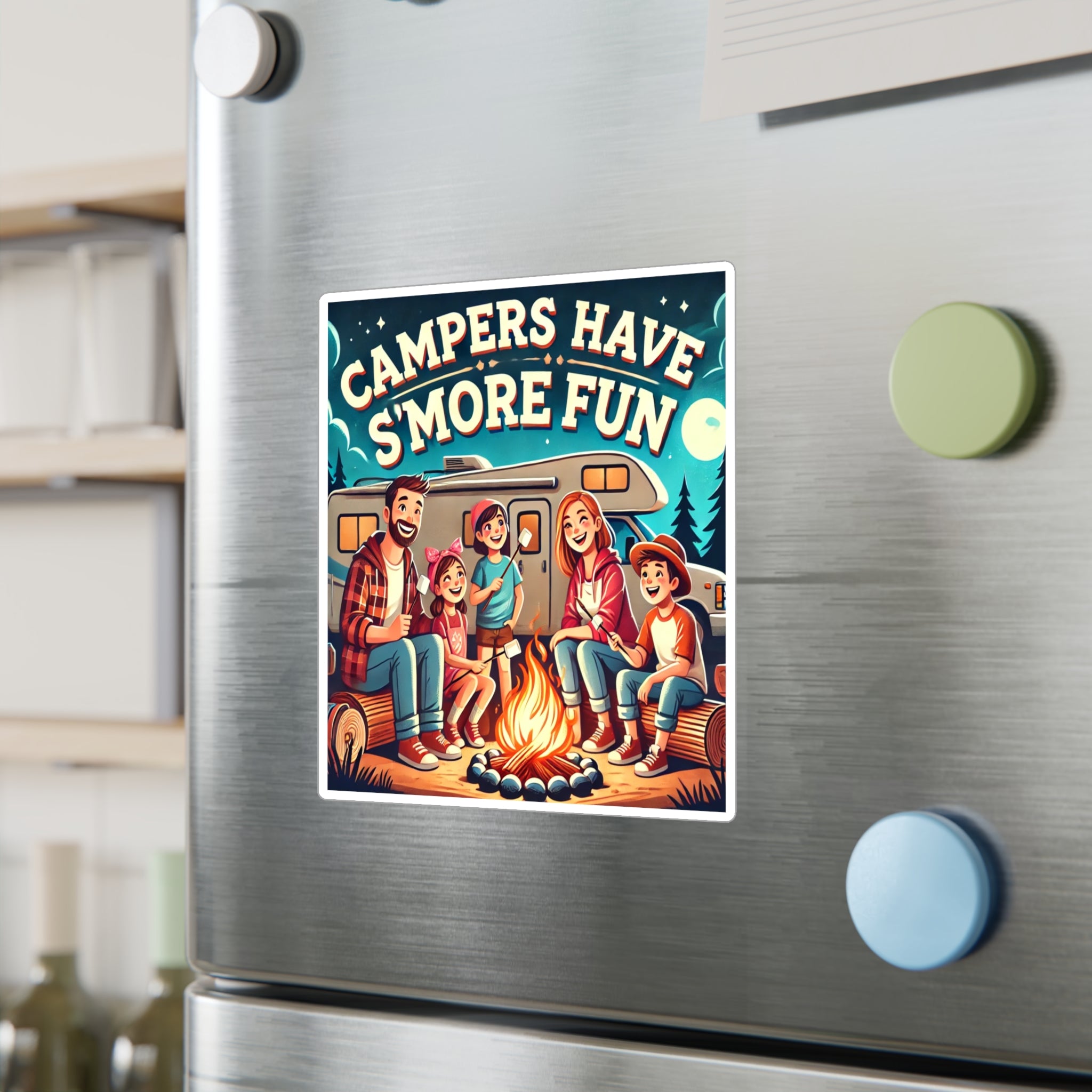 Vinyl Decal - Campers have S'more fun