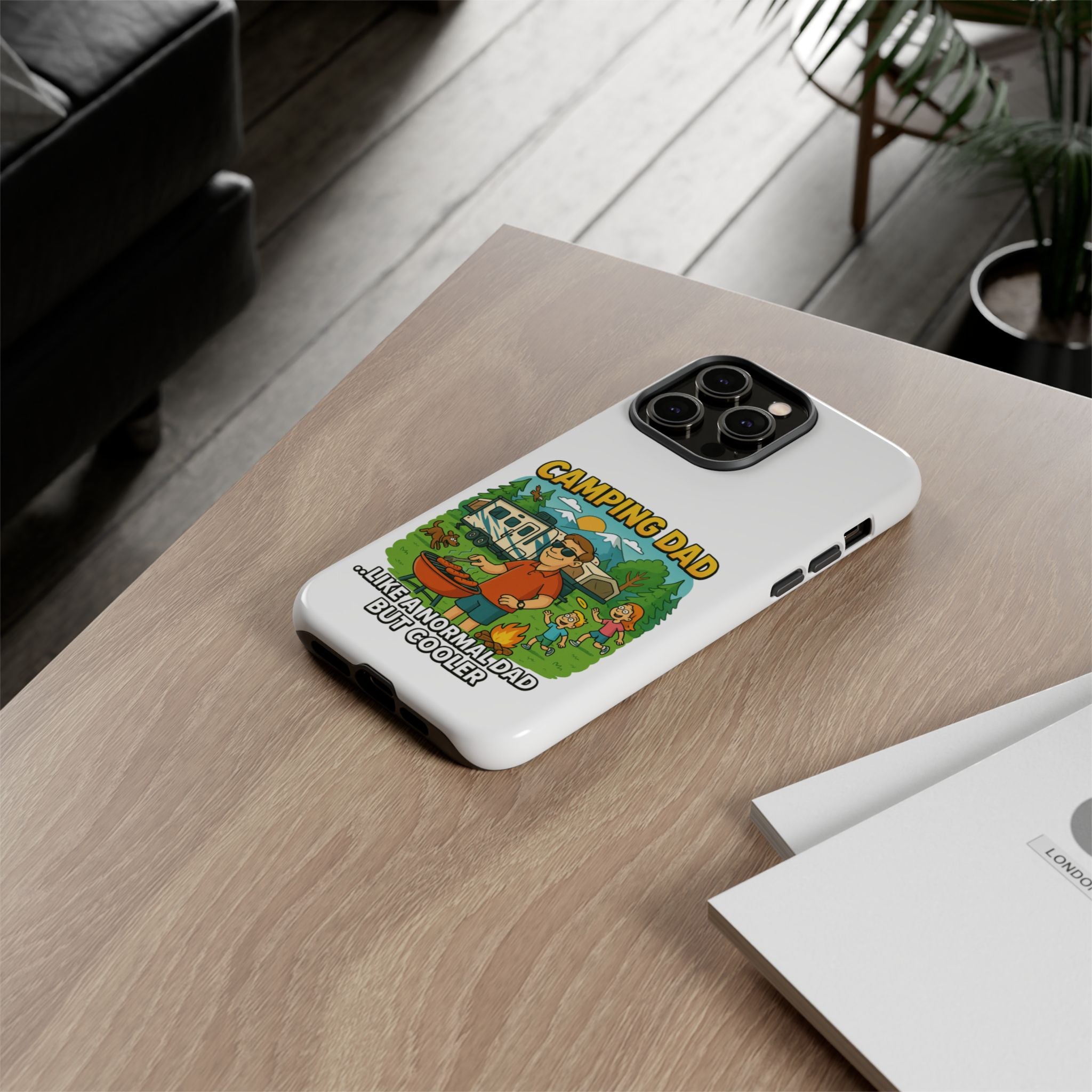 Camping Dad Phone Case - Unique Tough Cover for Outdoor Dads