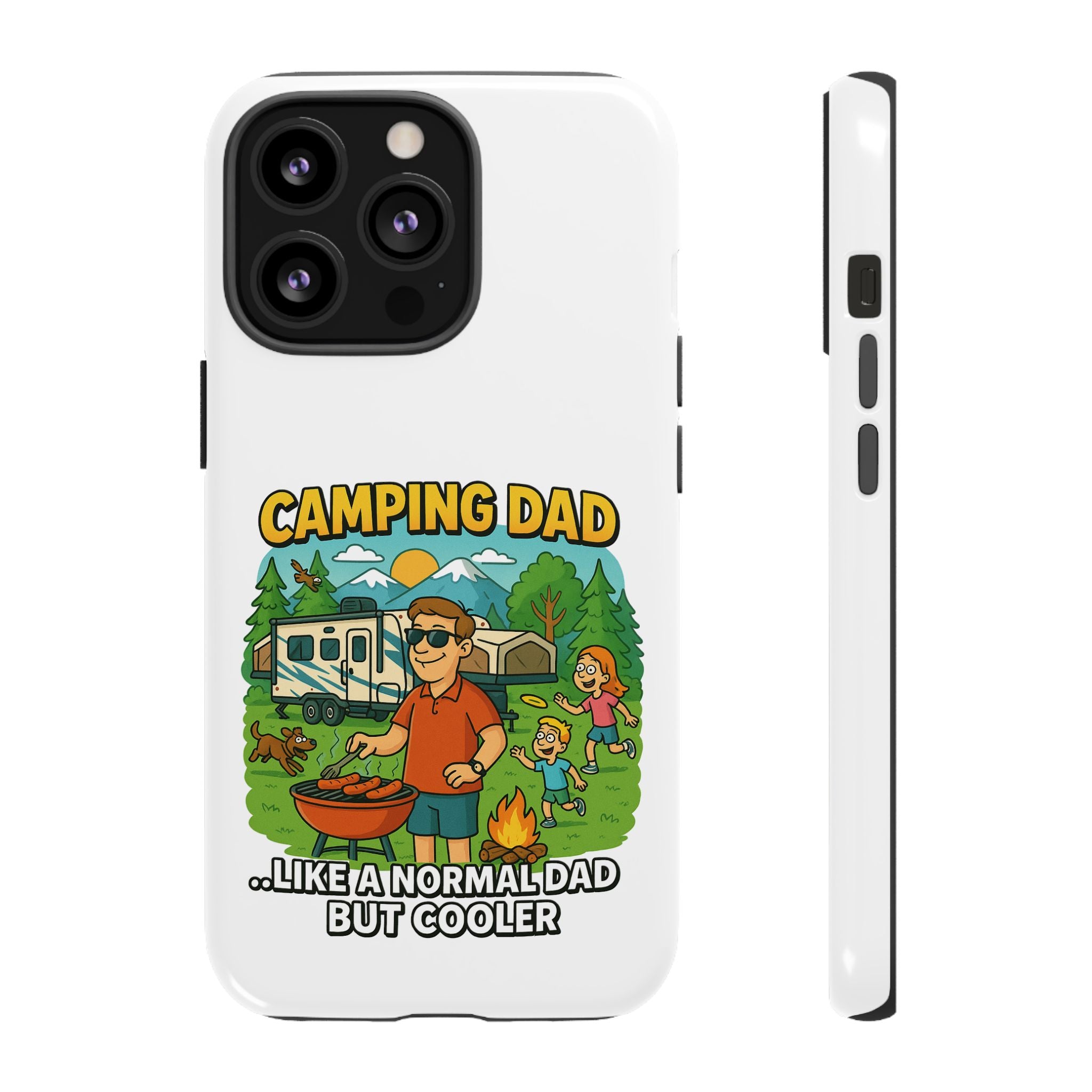 Camping Dad Phone Case - Unique Tough Cover for Outdoor Dads