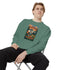 Cozy Unisex Garment-Dyed Sweatshirt with Retro Design, Perfect for Relaxing, Gift for Friends, Casual Wear, Fall Fashion, Warm Layer