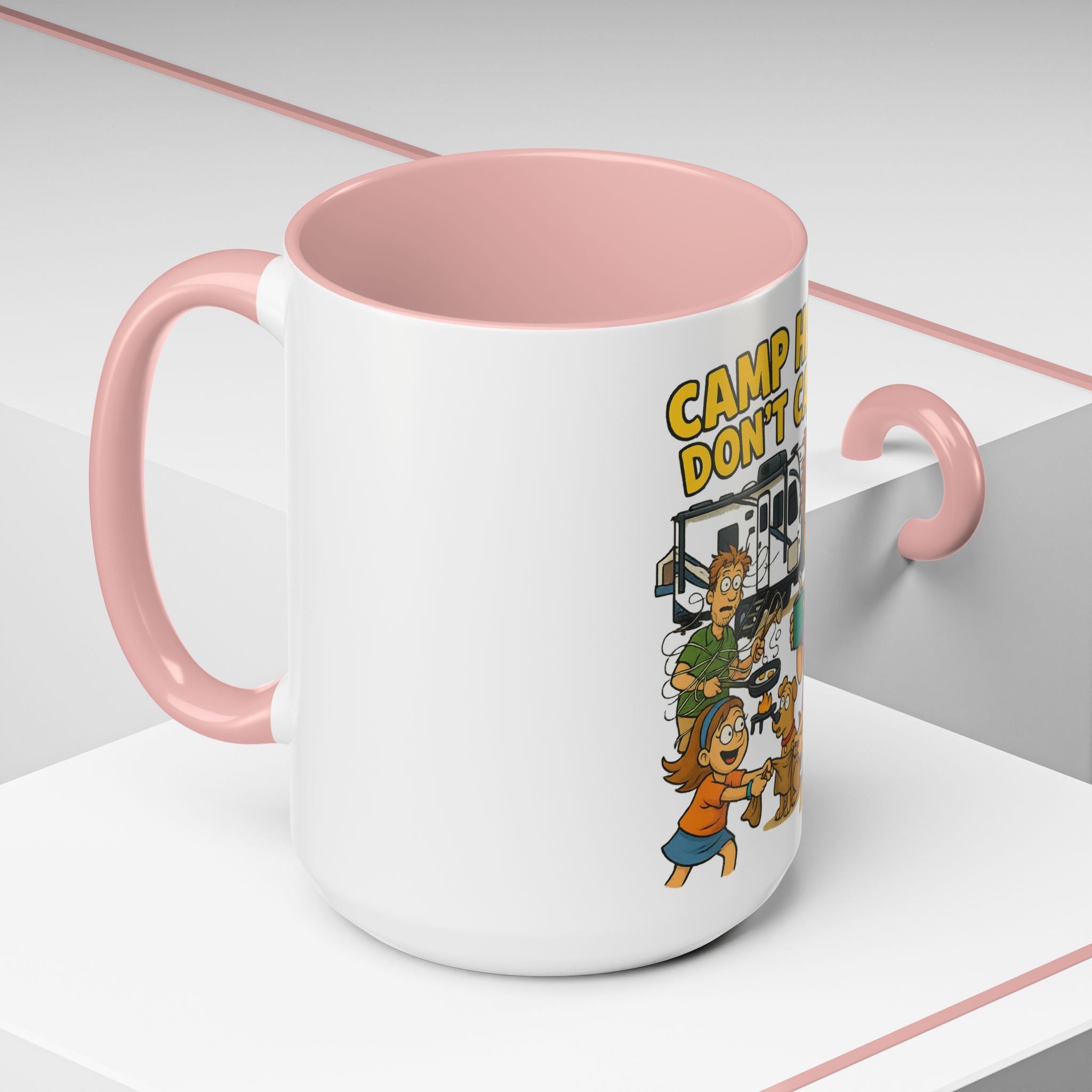 Camp Hair Coffee Mug, Funny Mug for Campers, Outdoor Lover Gift, Family Camping Mug, Humorous Coffee Cup