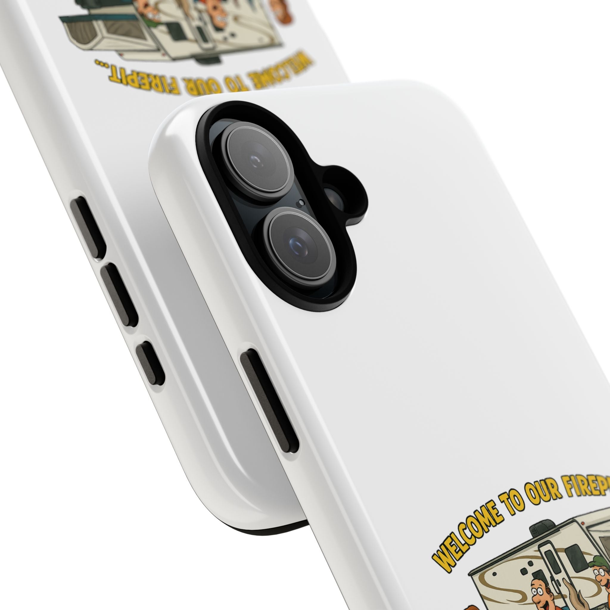 Camping Phone Case - Welcome to Our Firepit - Outdoor Gear, Gift for Campers, Adventure Accessory, Fun Camping Decor