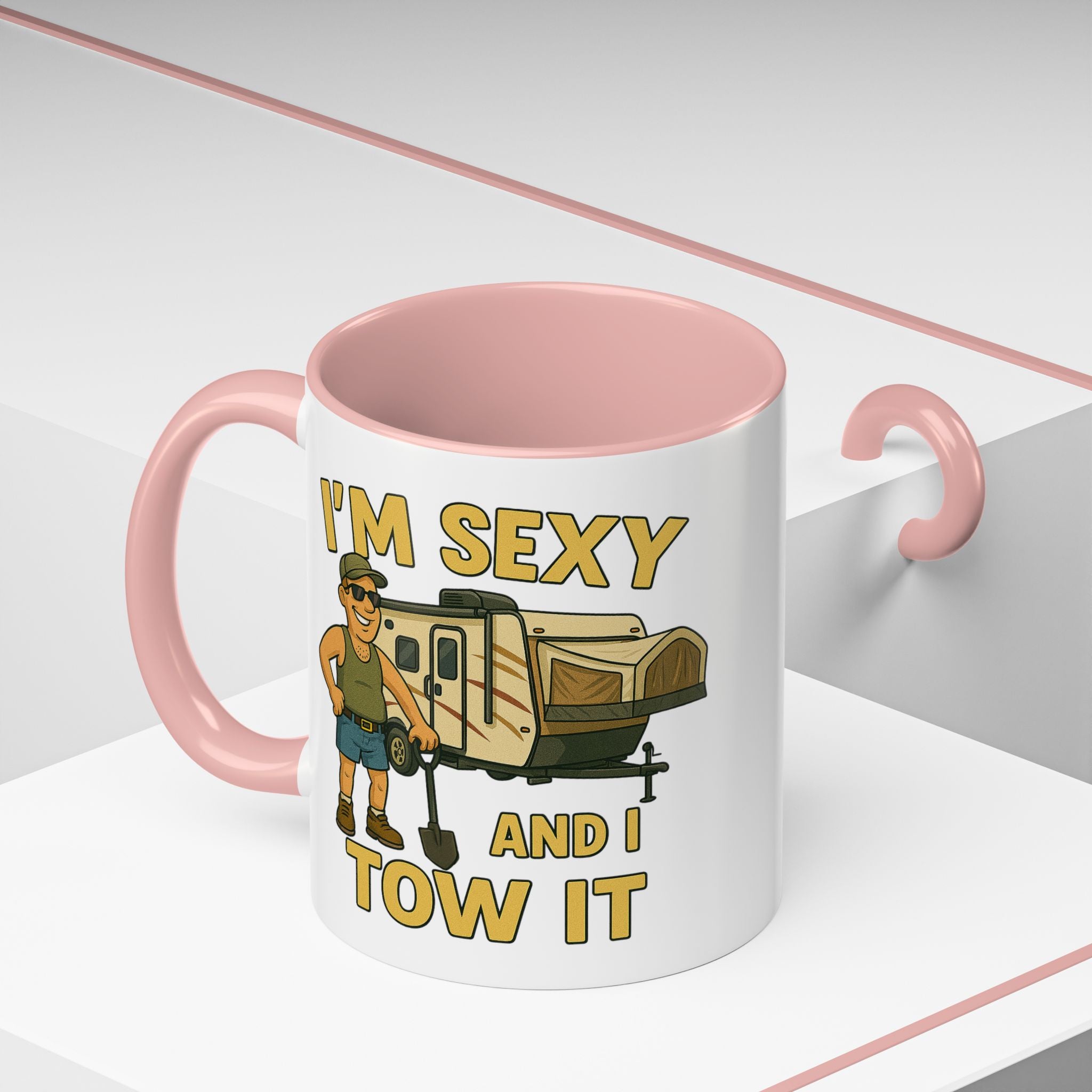 Playful Camping Mug, Funny Coffee Cup, Camper Gift, RV Lover's Accessory, Outdoor Adventure Mug