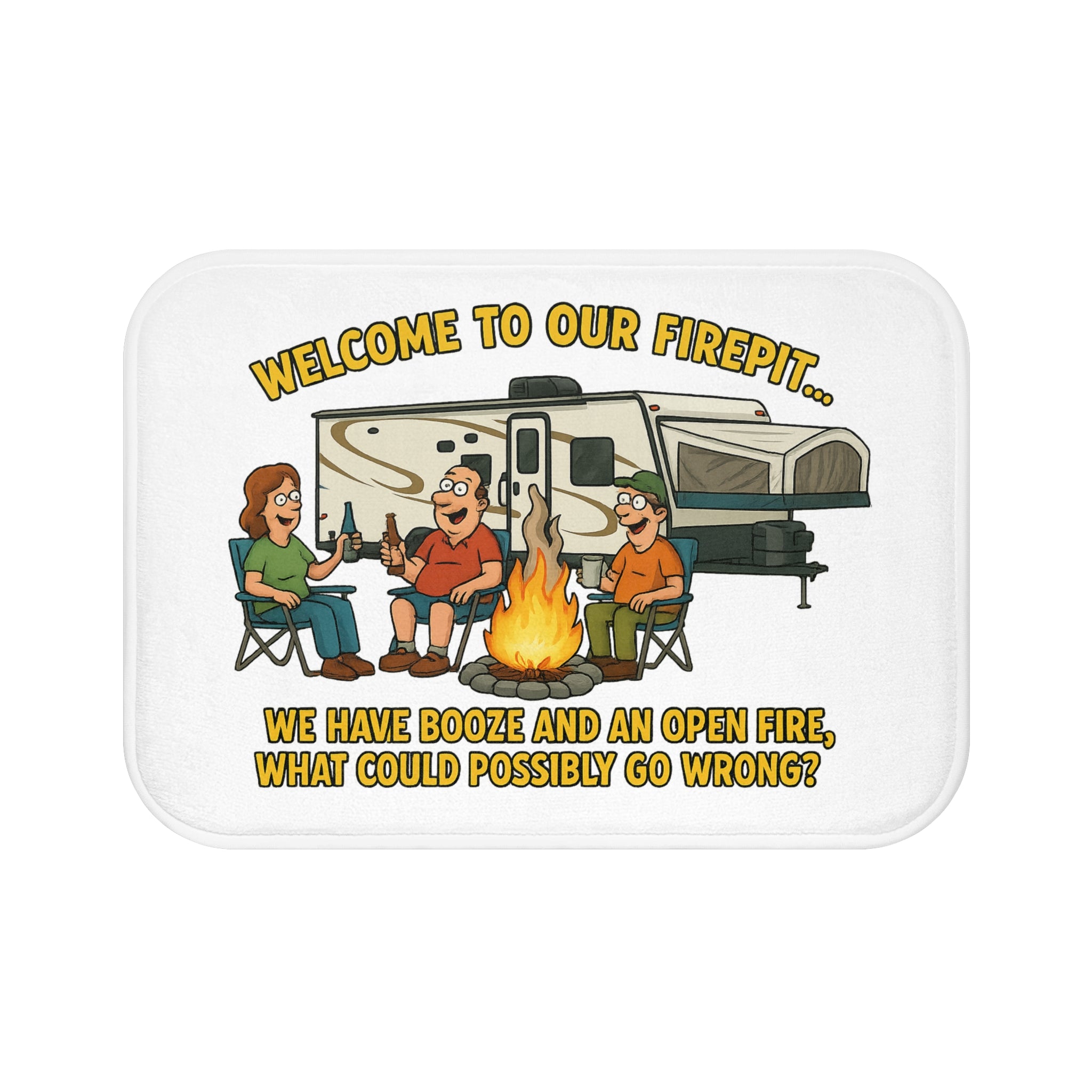 Welcome to Our Firepit Bath Mat - Funny Camping Decor, Cozy Gift for Campers, Outdoor Enthusiasts, Home Bathroom Accessory, Unique [...]