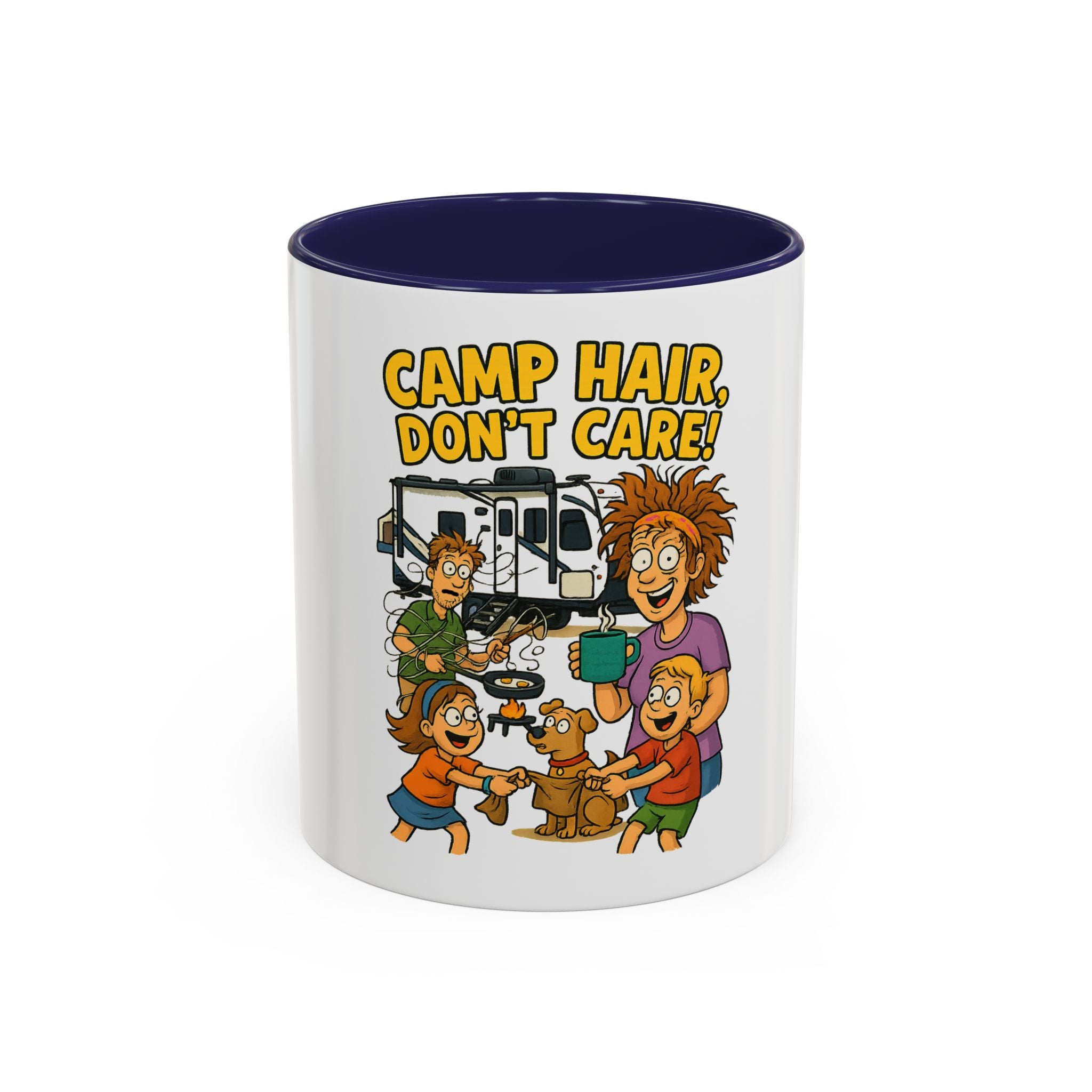 Camp Hair Coffee Mug, Funny Mug for Campers, Outdoor Lover Gift, Family Camping Mug, Humorous Coffee Cup