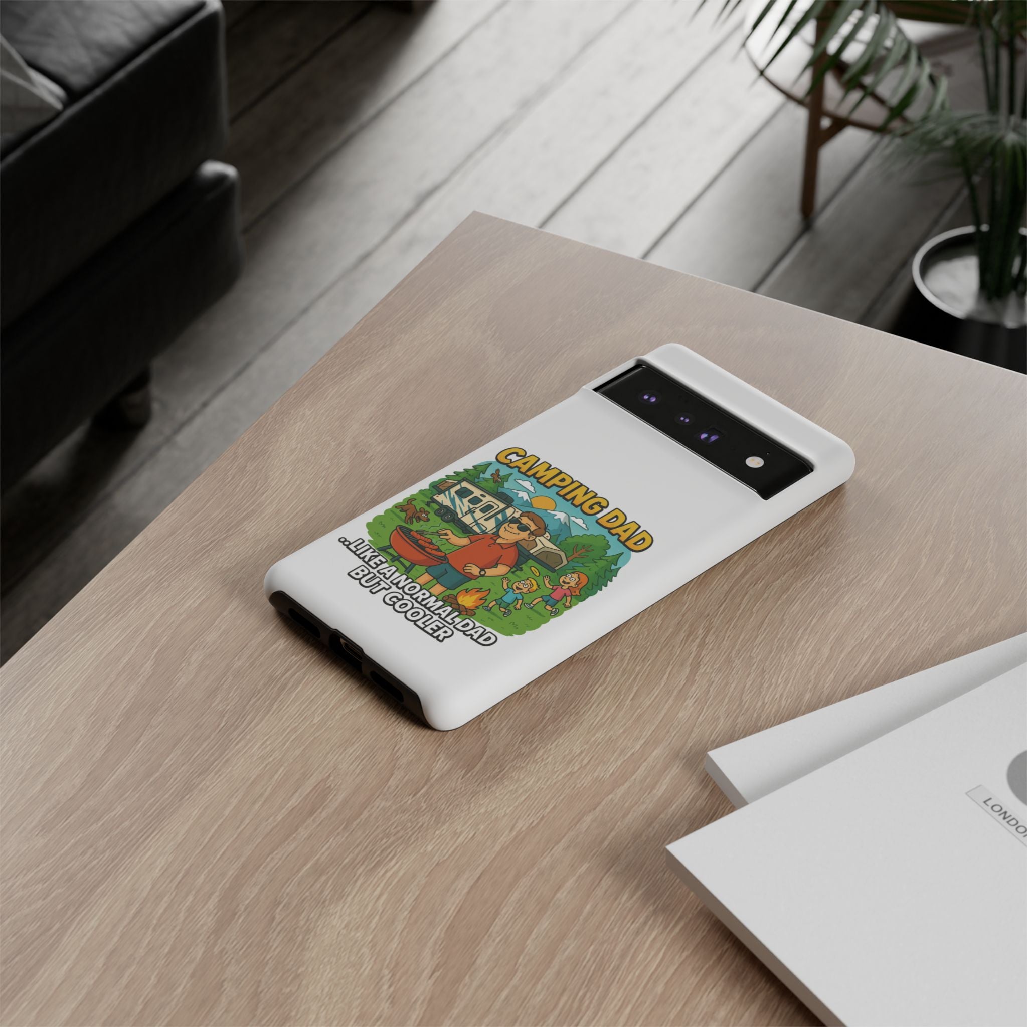 Camping Dad Phone Case - Unique Tough Cover for Outdoor Dads