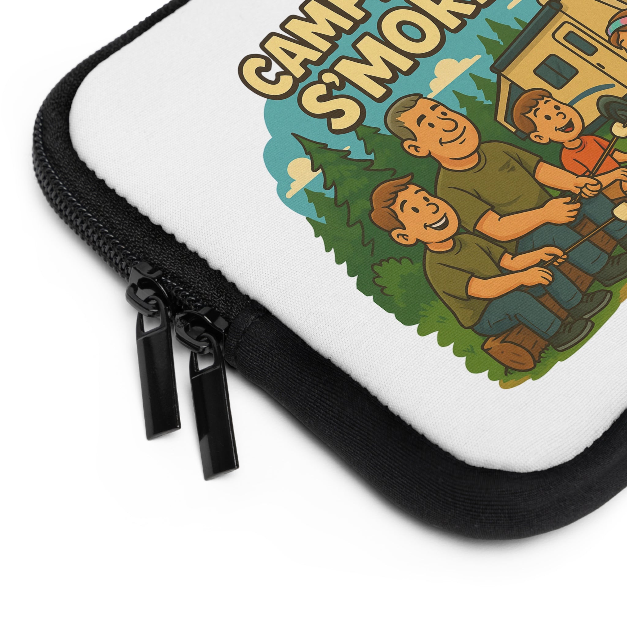 Campers Have S'more Fun Laptop Sleeve, Camping Accessory, Gifts for Campers, Outdoor Tech Case, Eco-Friendly Laptop Bag