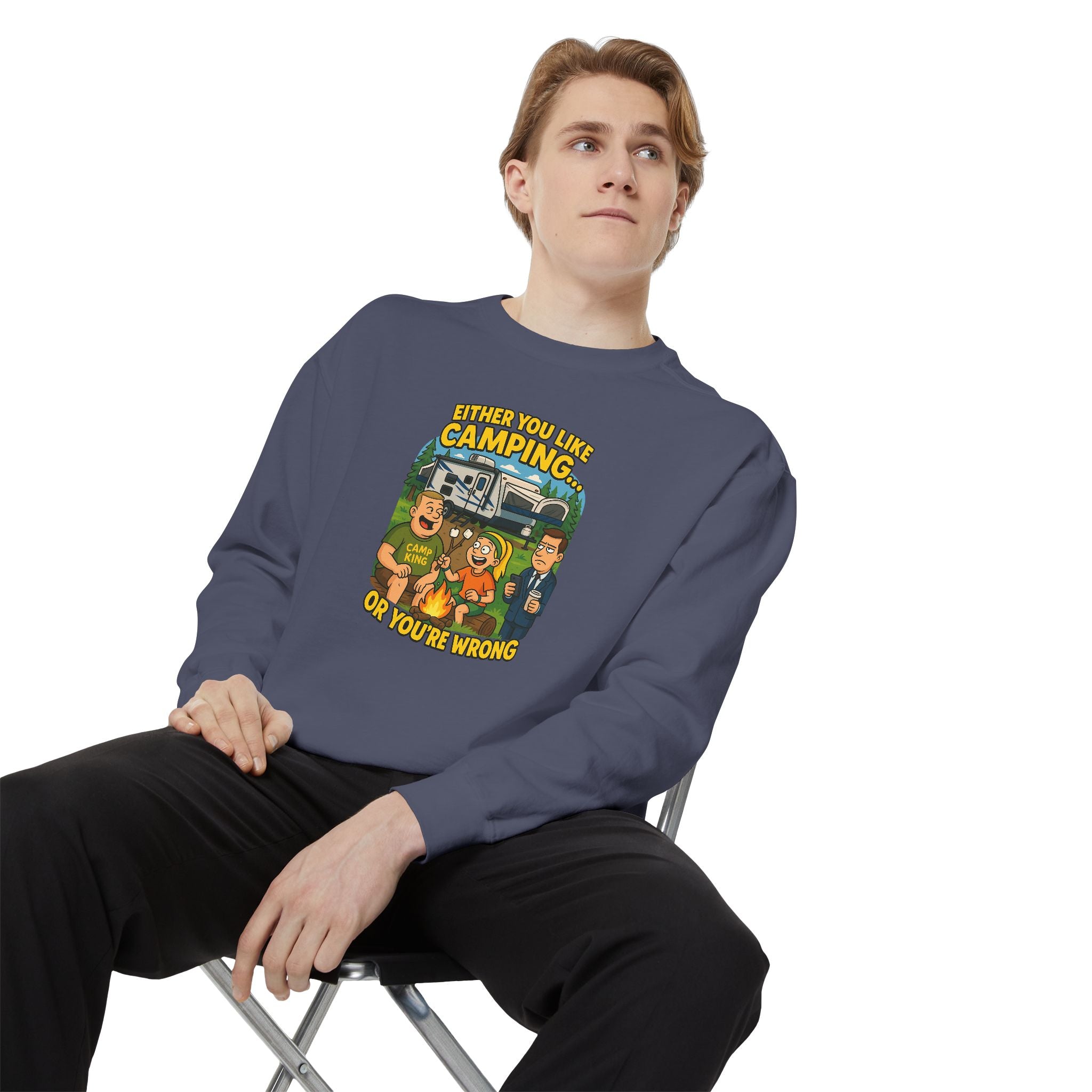 Camping Adventure Sweatshirt - Perfect for Outdoor Lovers